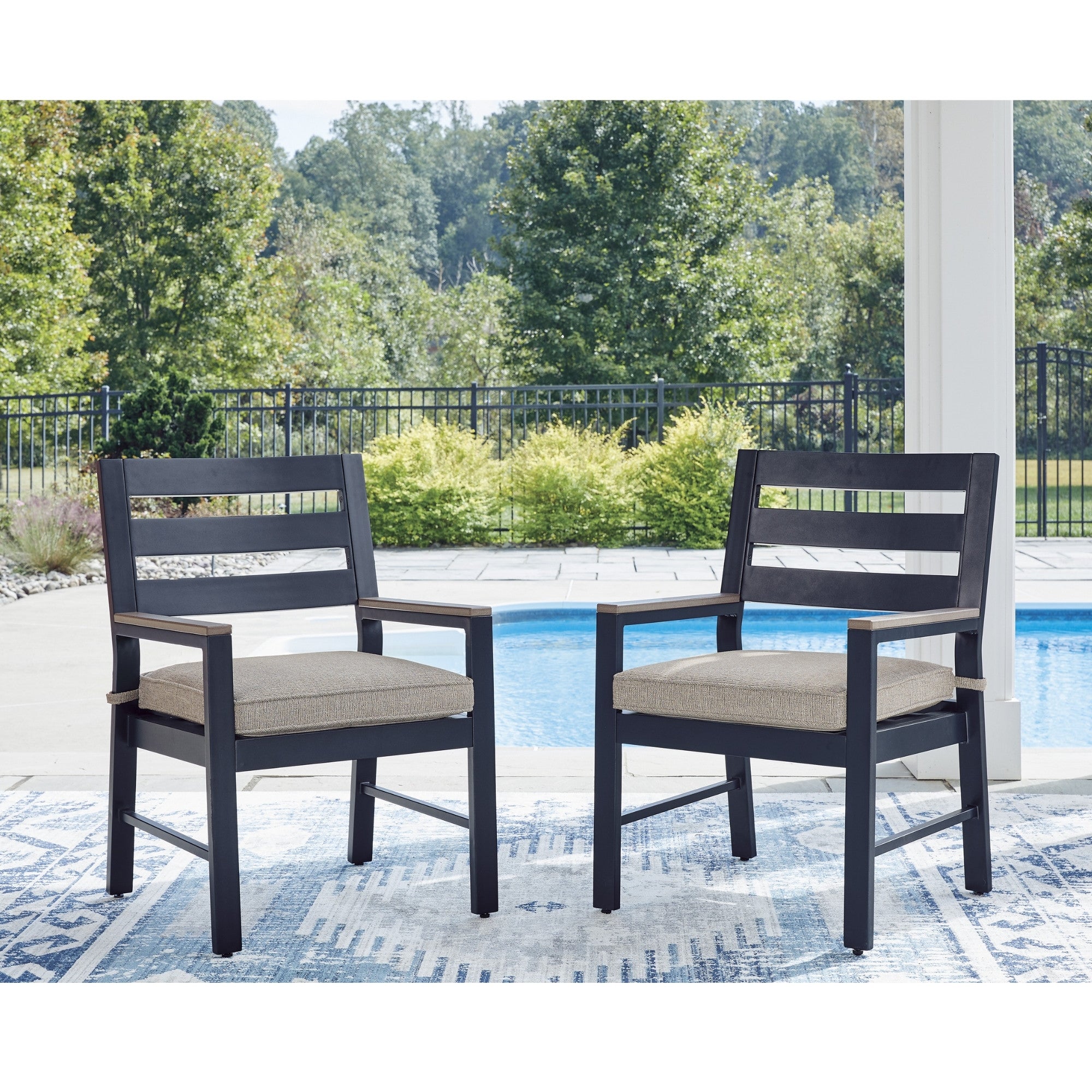 East Beach Arm Chair W/Cushion (Set of 2)