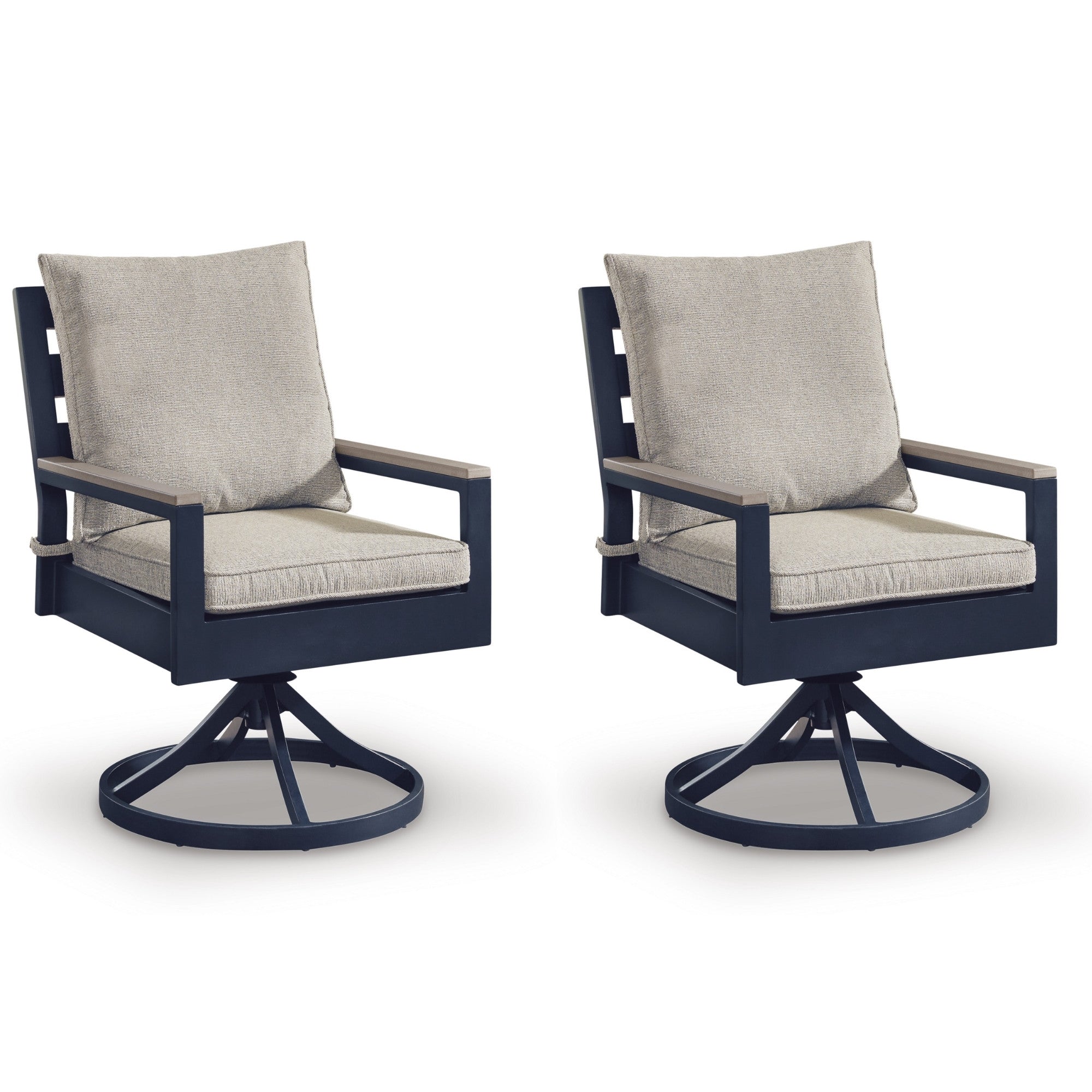 East Beach Swivel Chair w/Cushion (Set of 2)