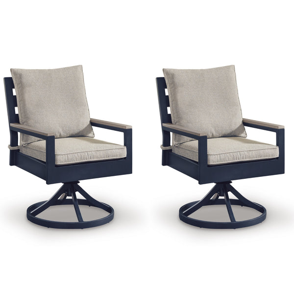 East Beach Swivel Chair w/Cushion (Set of 2) | CastleUp Experience Centre Online Furniture