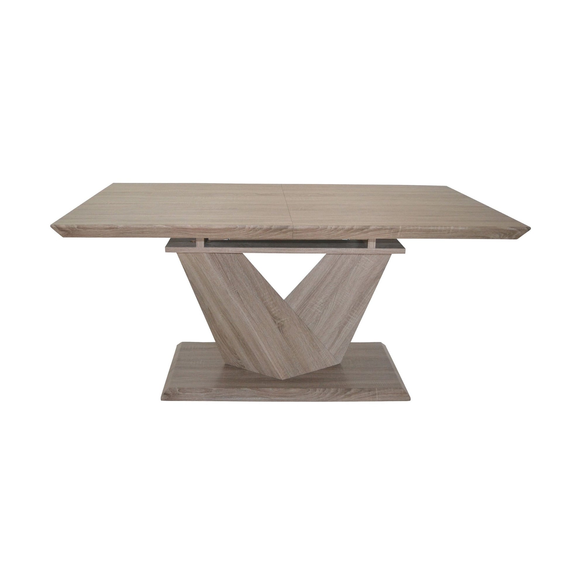 Eclipse 63"–87" Extension Dining Table Washed Oak
