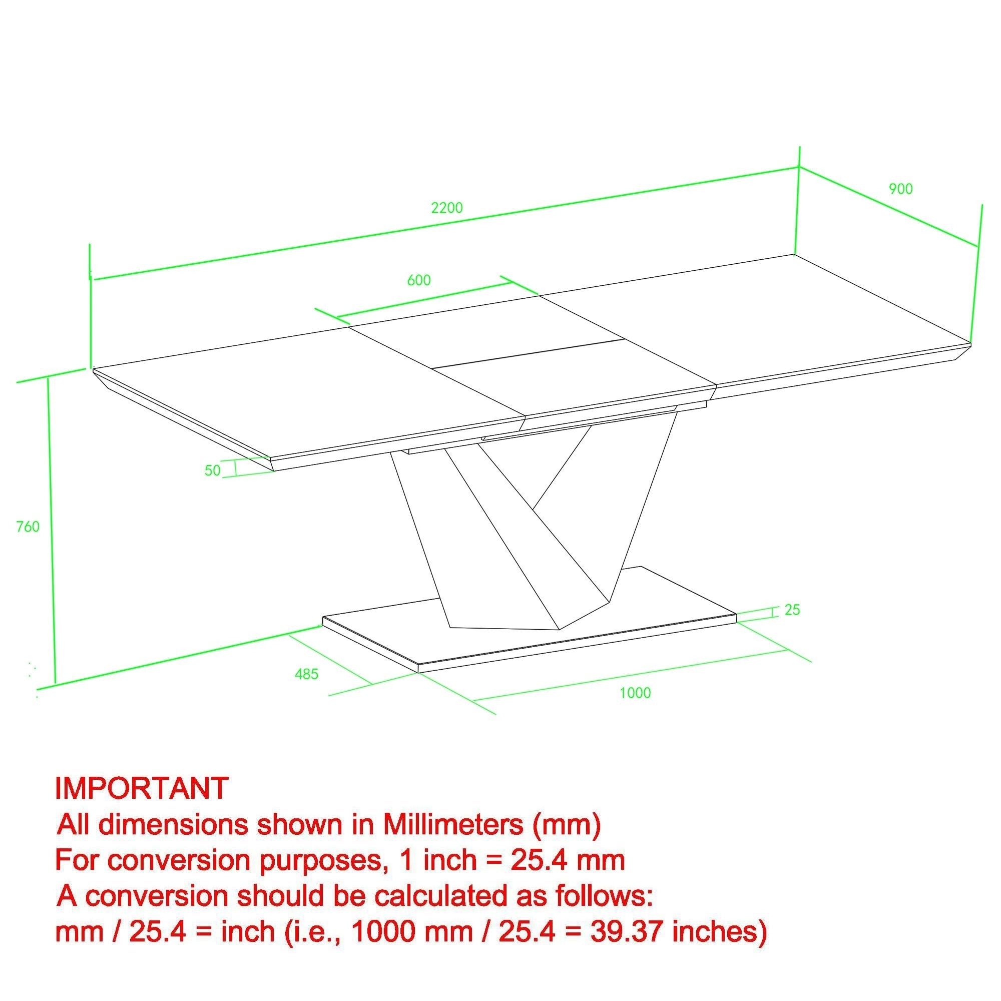 Eclipse 63"–87" Extension Dining Table Washed Oak