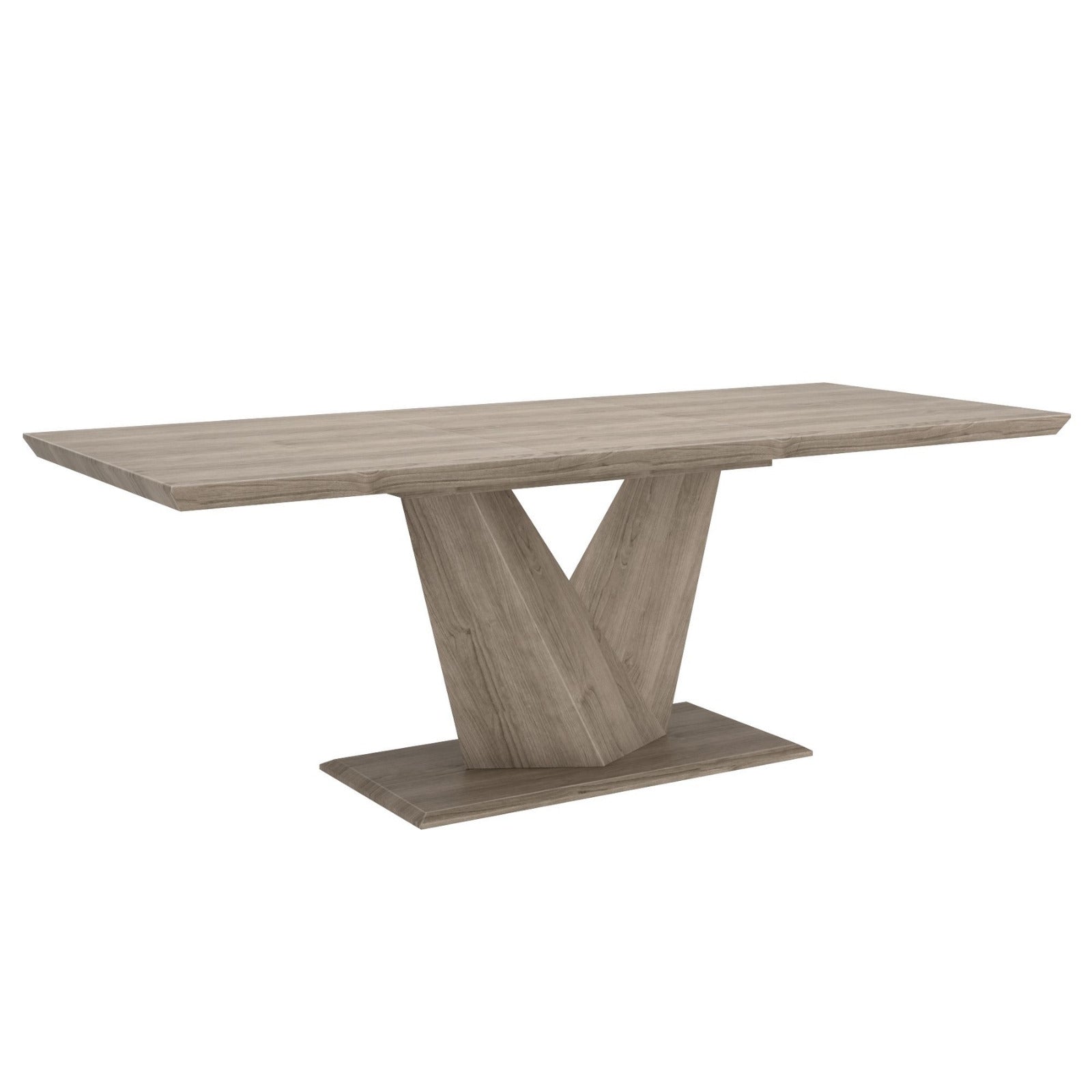 Eclipse 63"–87" Extension Dining Table Washed Oak