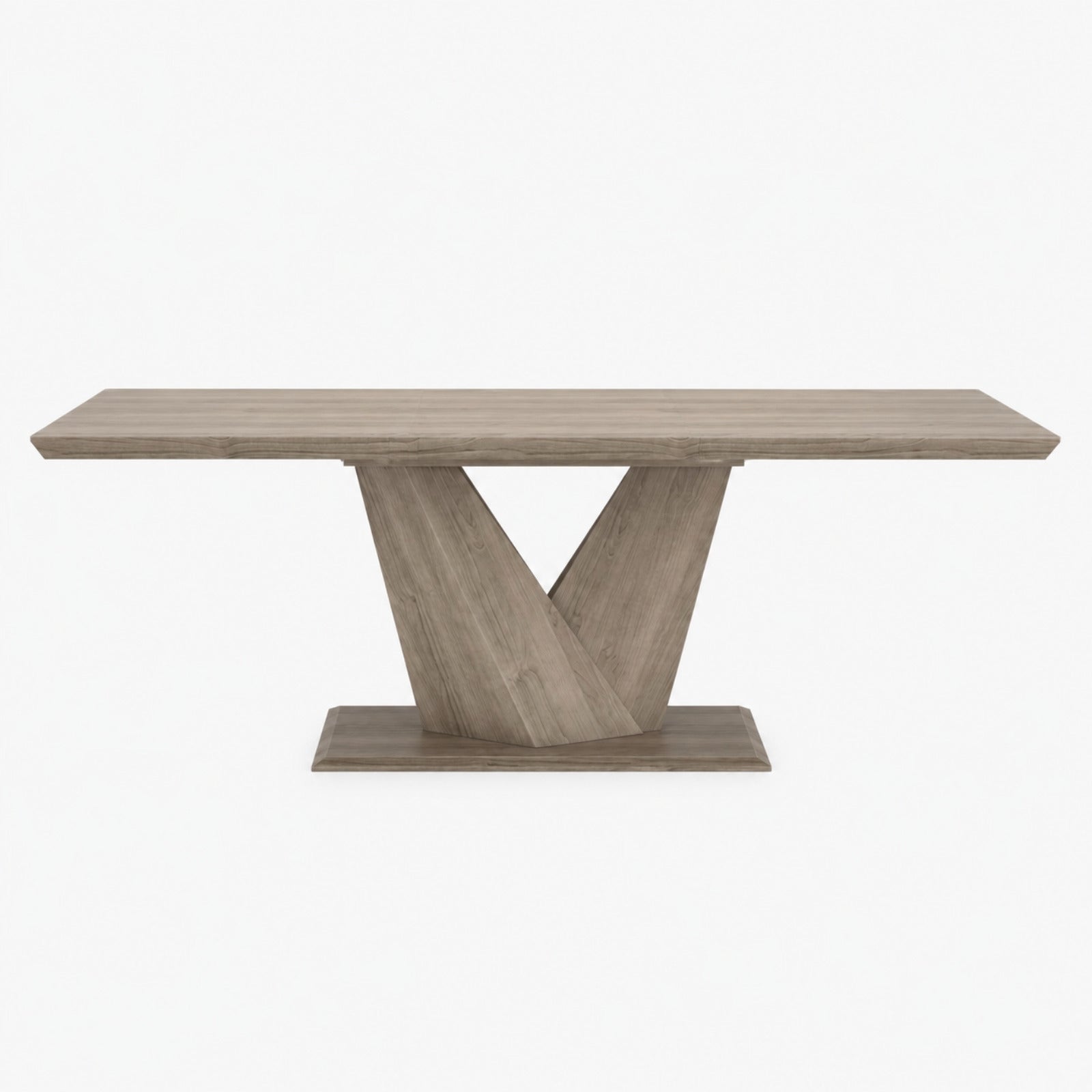 Eclipse 63"–87" Extension Dining Table Washed Oak