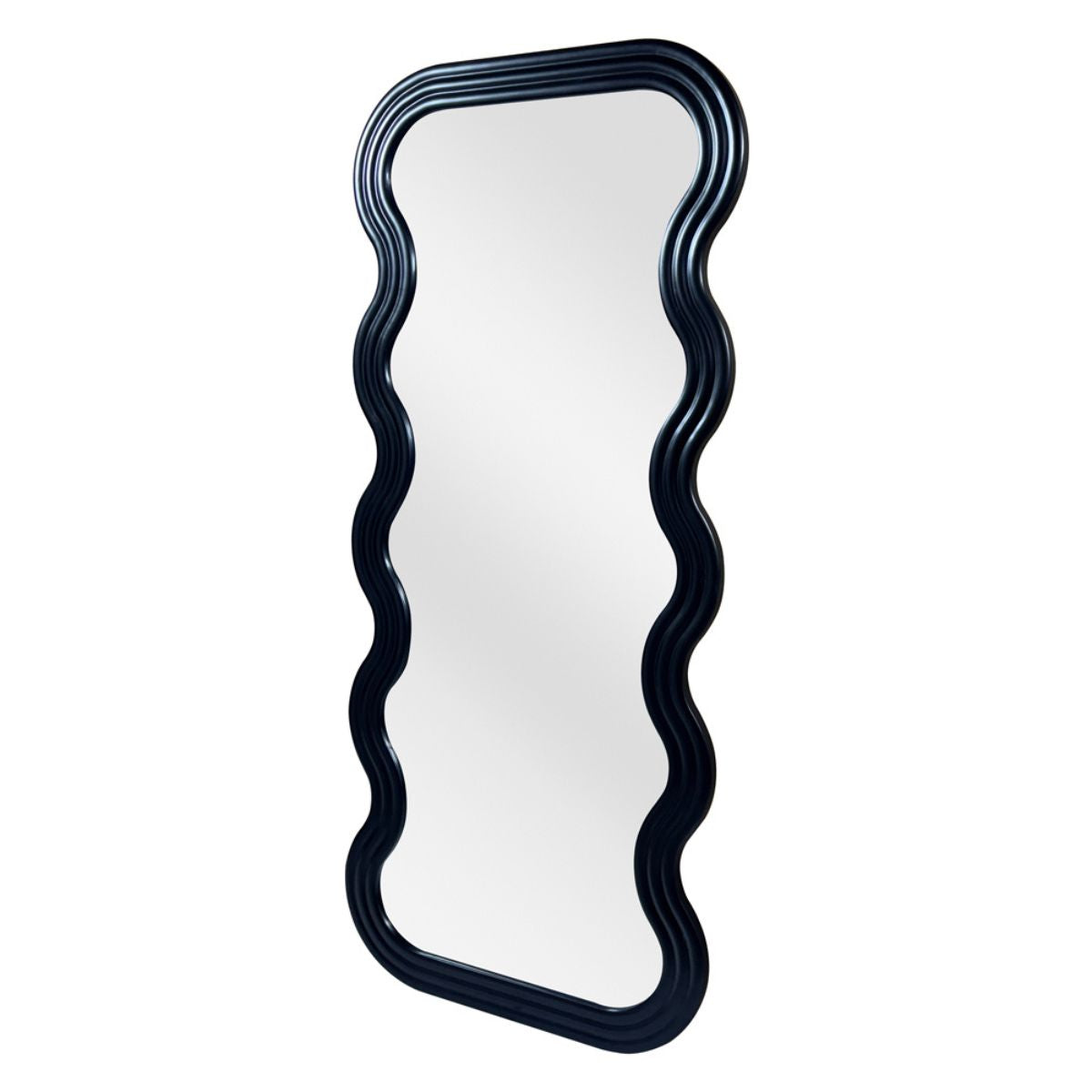 Elara Floor Mirror – Matte Black.