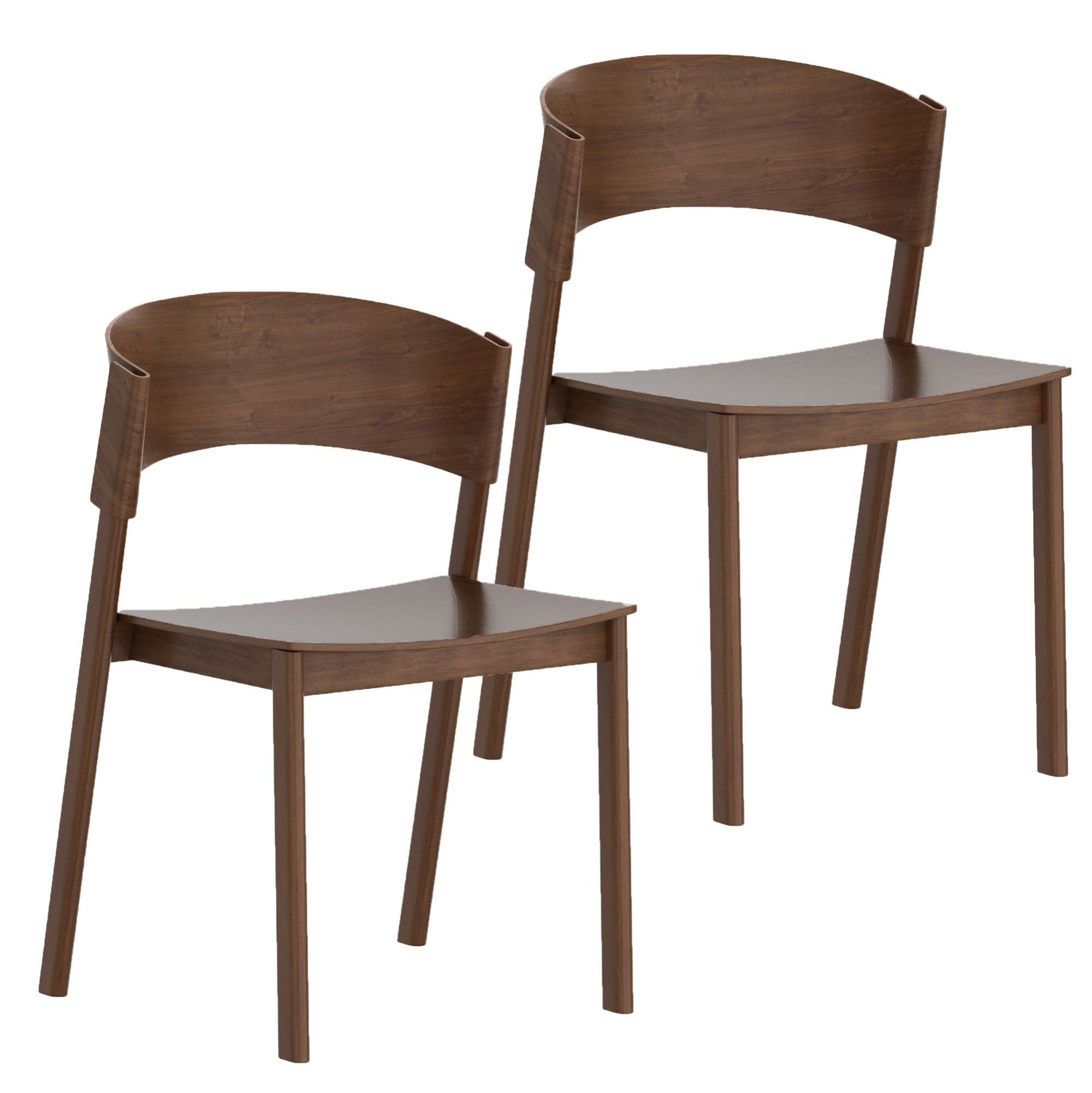 Elias Dining Chair in Walnut (Set of 2)