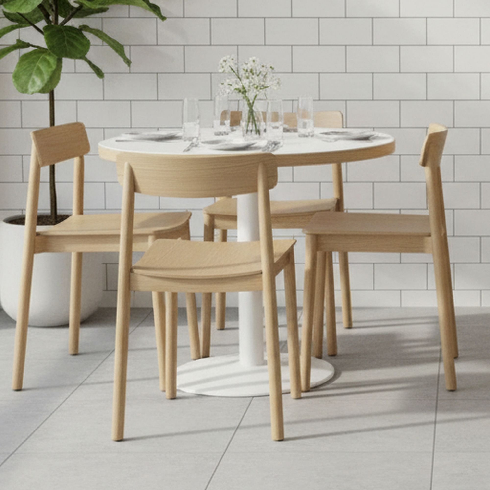 Felix Dining Chair in Natural(Set of 4)