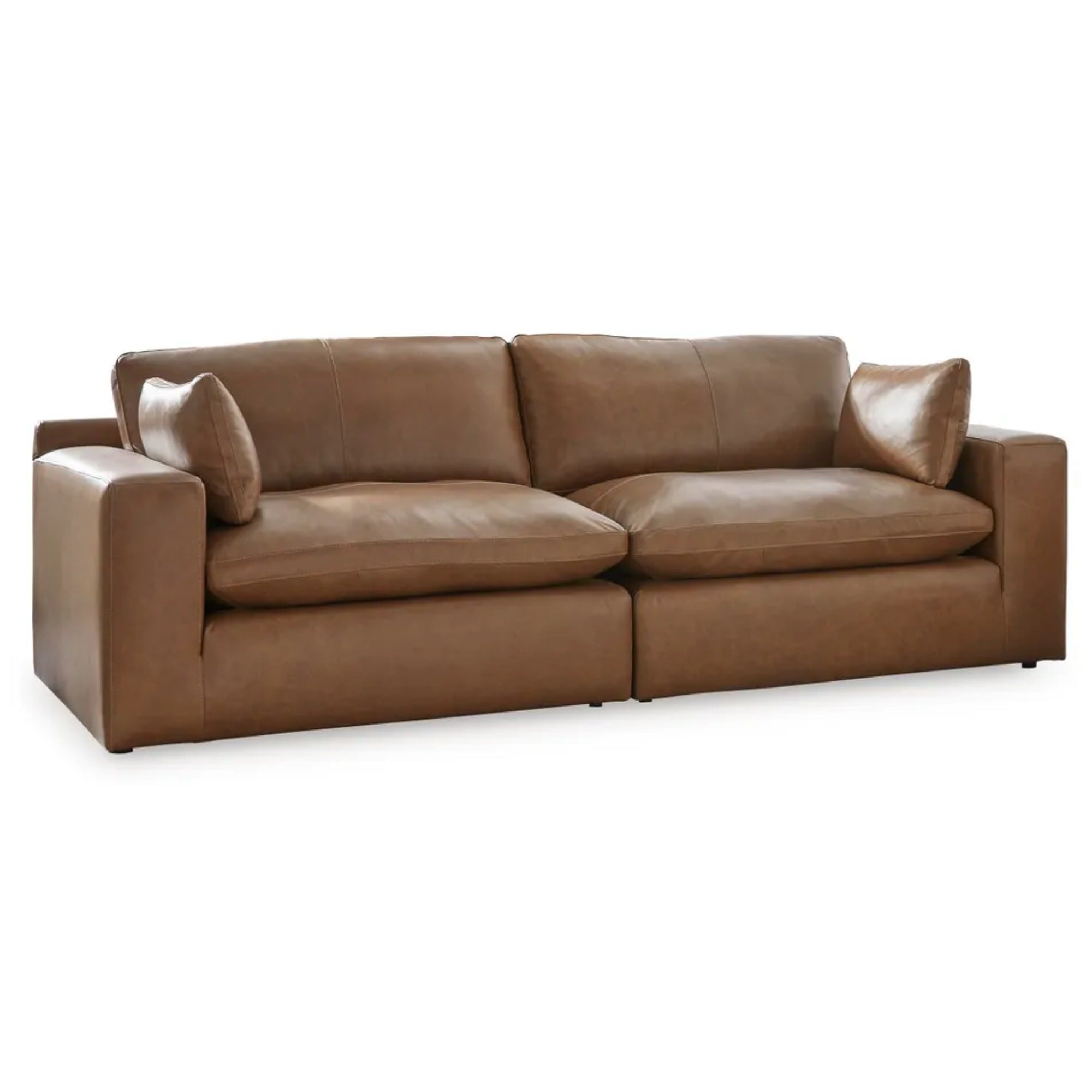 Emilia 2-Piece Leather Modular Sofa
