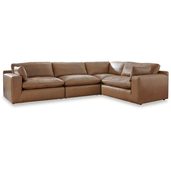 Emilia 4-Piece Leather Modular Sectional
