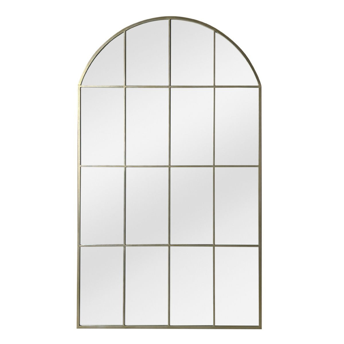 Evelyn Floor Mirror: Gold Frame.