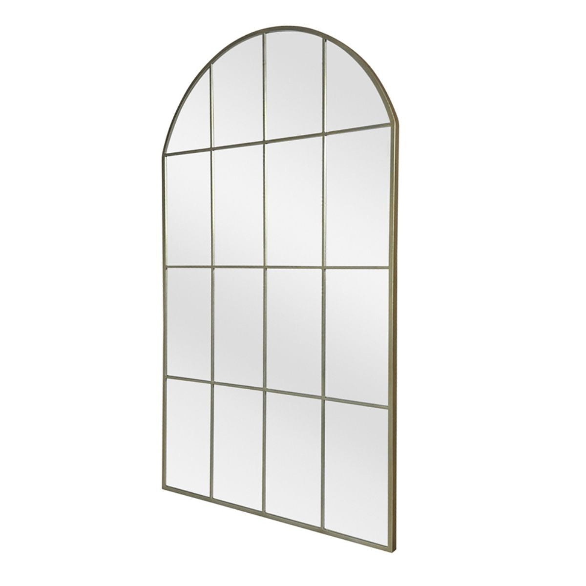 Evelyn Floor Mirror: Gold Frame.