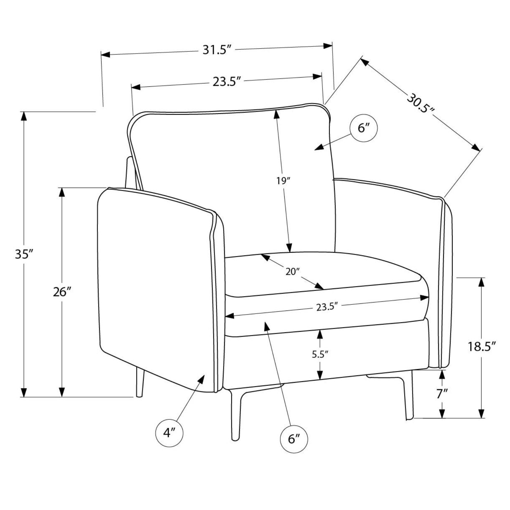 Everett 32 inch Chair Beige | CastleUp Experience Centre Online Furniture