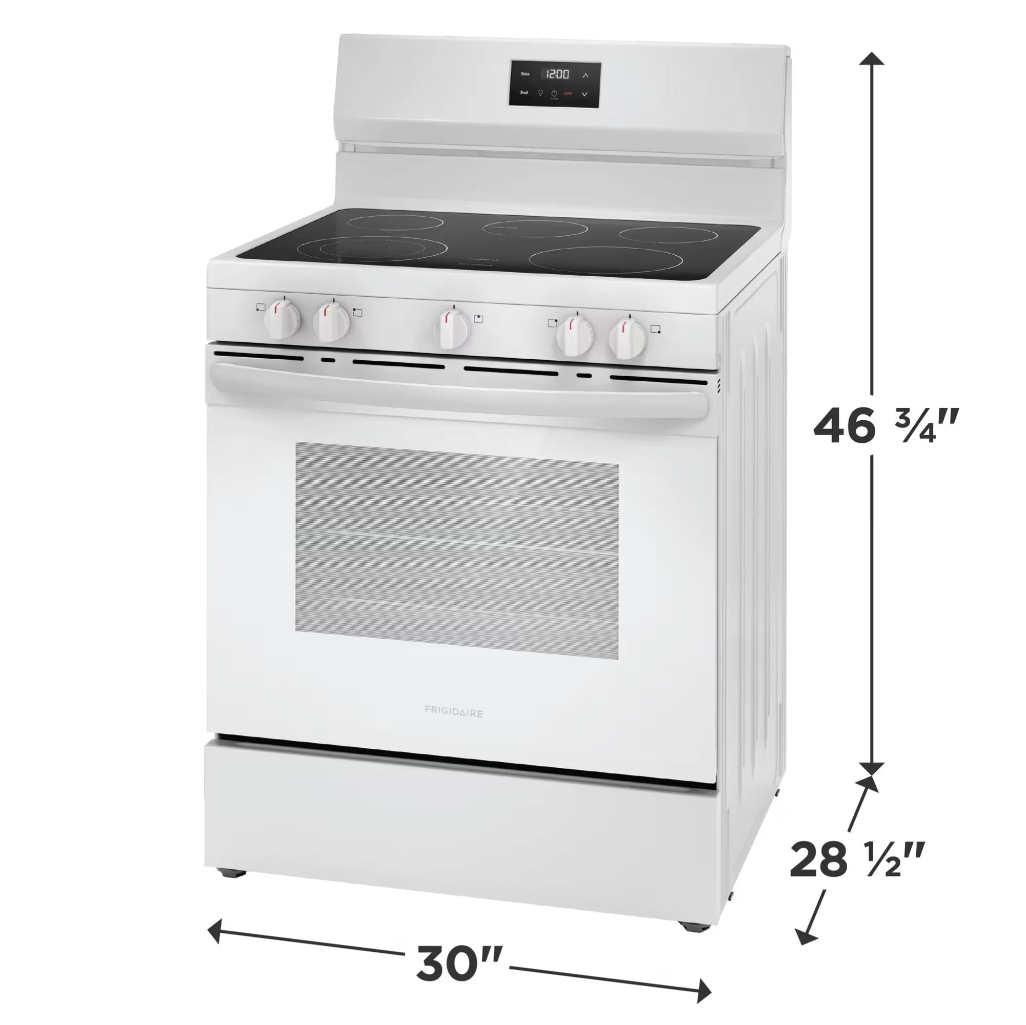 Frigidaire FCRE305CBW 30-Inch Electric Range White
