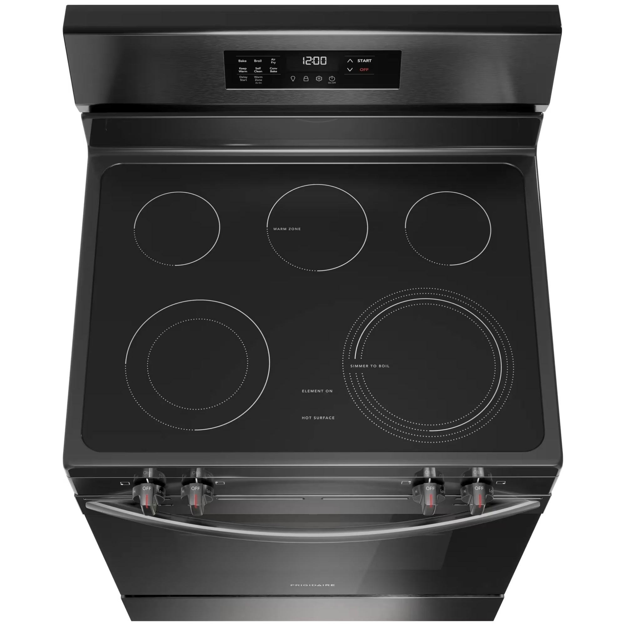 Frigidaire FCRE308CAD 30-Inch Electric Range with Air Fry Black Stainless Steel