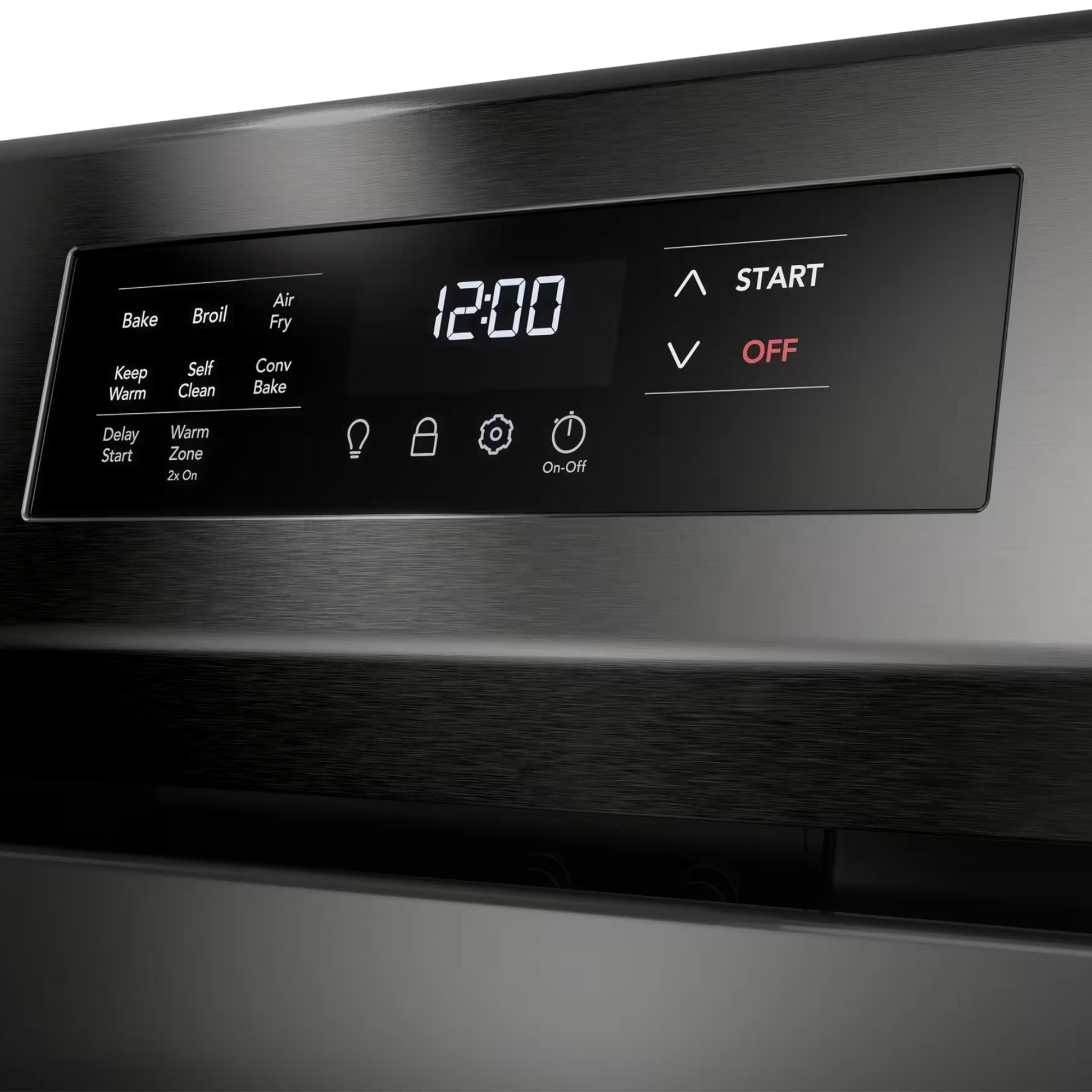 Frigidaire FCRE308CAD 30-Inch Electric Range with Air Fry Black Stainless Steel