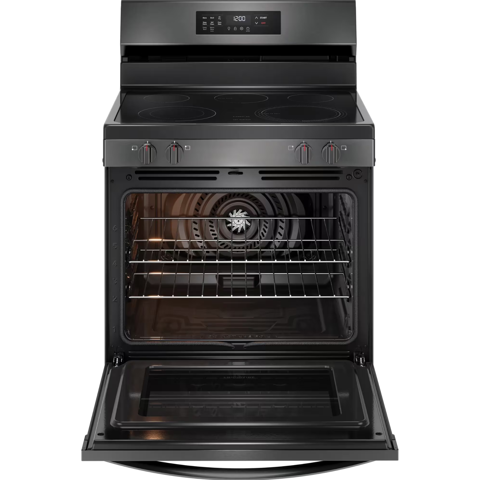 Frigidaire FCRE308CAD 30" Electric Range with Air Fry Black Stainless Steel