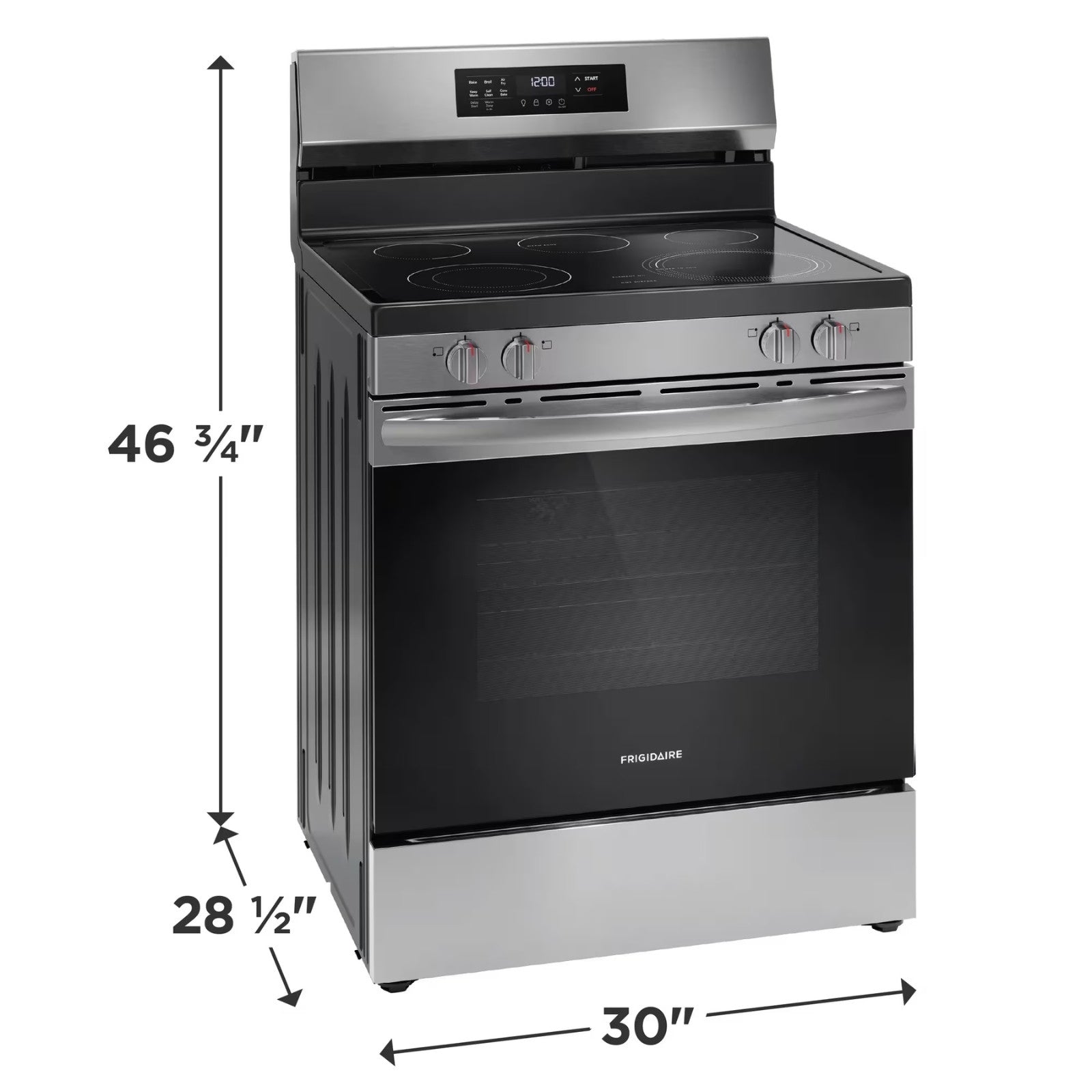 Frigidaire FCRE308CAS 30" Electric Range with Air Fry Stainless Steel