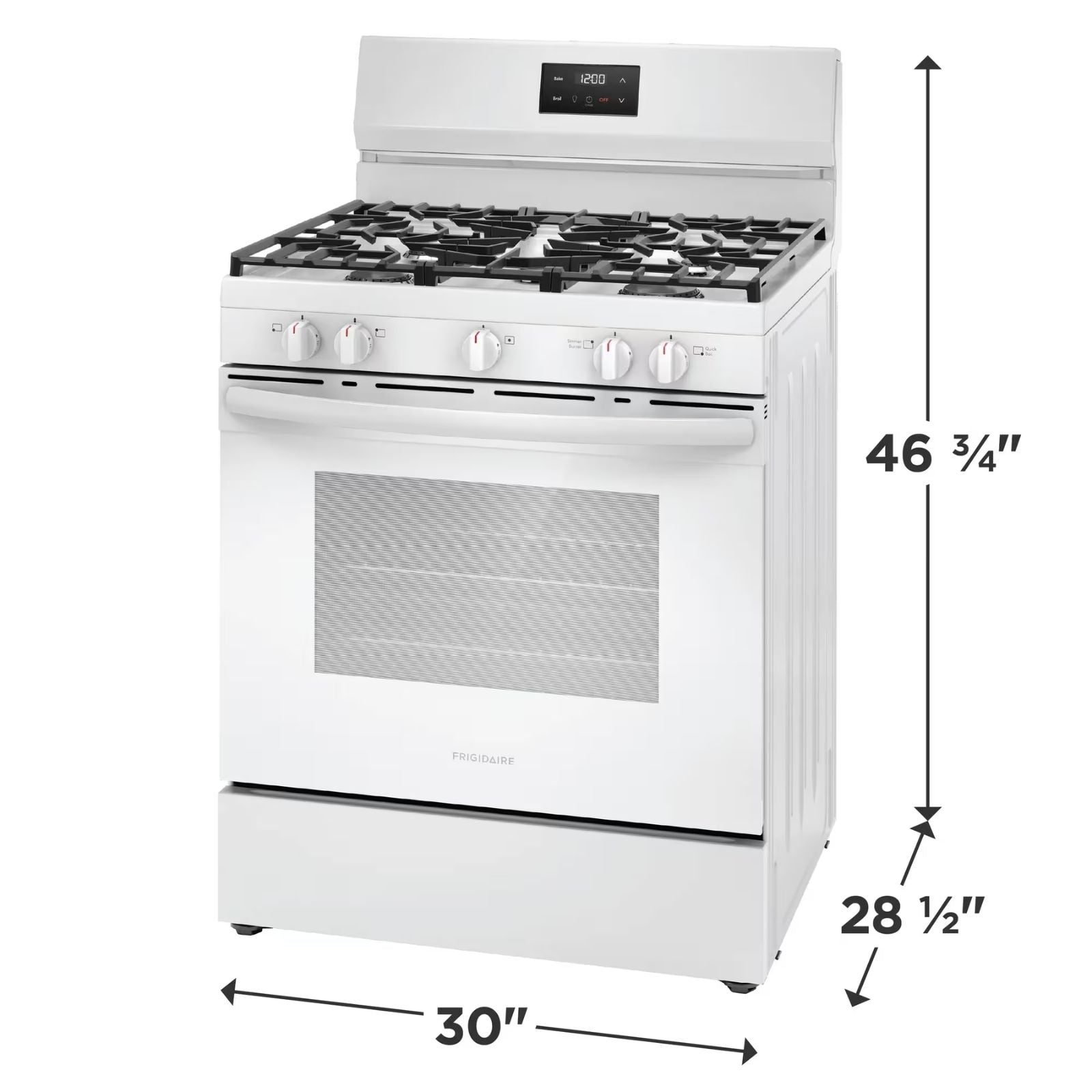 Frigidaire FCRG3052BW 30-Inch Gas Range White