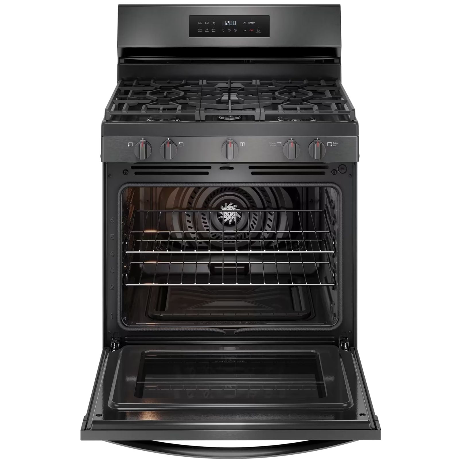 Frigidaire FCRG3083AD 30-Inch Gas Range with Air Fry Black Stainless Steel