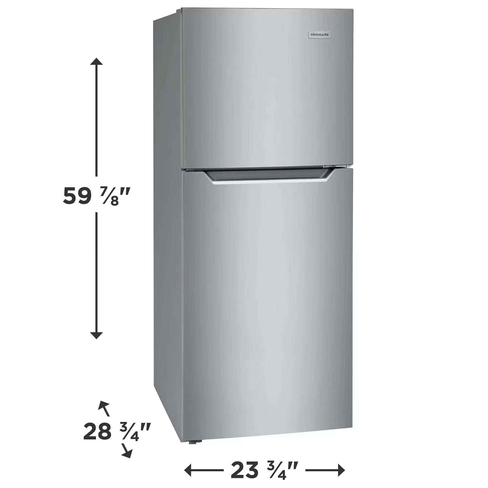 Frigidaire FFET1222UV 12 Cu. Ft. Top Freezer Apartment-Size Refrigerator
