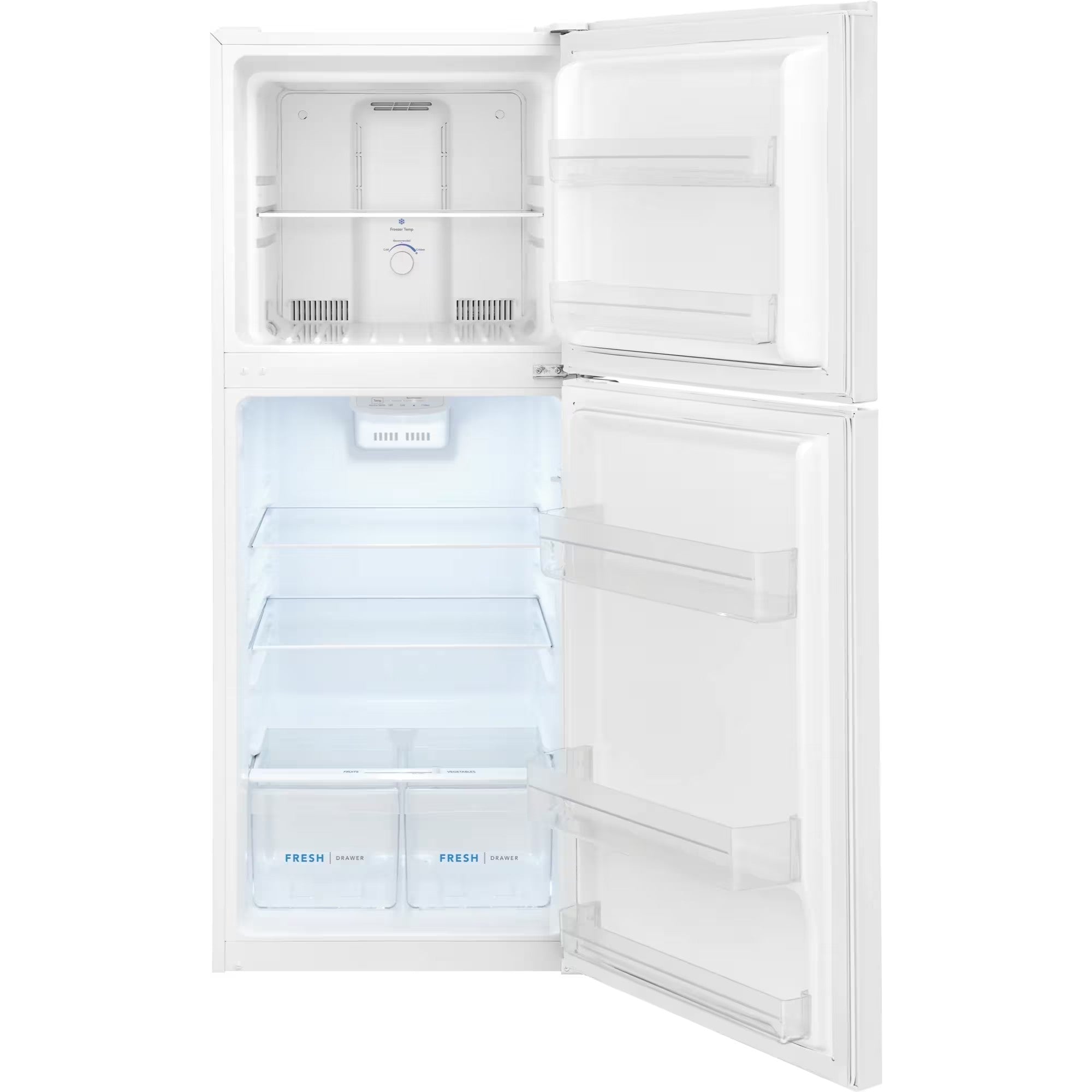 Frigidaire FFET1222UW 12 Cu. Ft. Top Freezer Apartment-Size Refrigerator