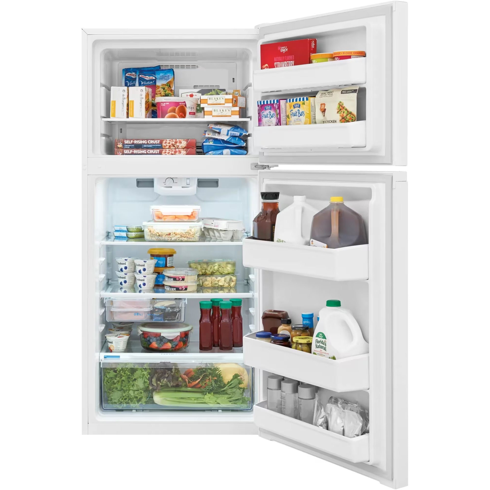 Frigidaire FFHT1425VW 28" 14 Cu. Ft. Top Freezer Refrigerator White
