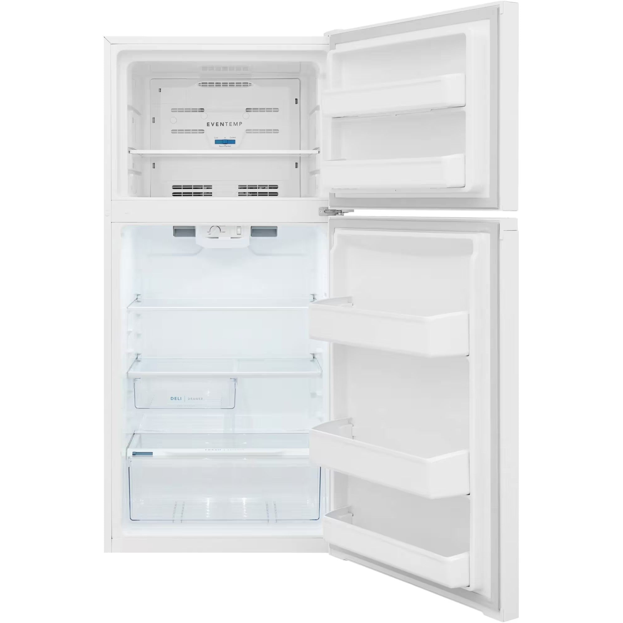Frigidaire FFHT1425VW 28" 14 Cu. Ft. Top Freezer Refrigerator White