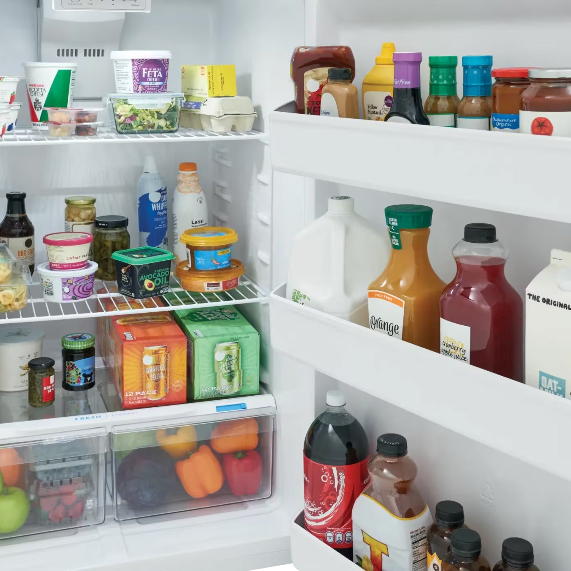 Frigidaire FFHT1814YW 30" 18 Cu. Ft. Garage Ready Top Freezer Refrigerator White