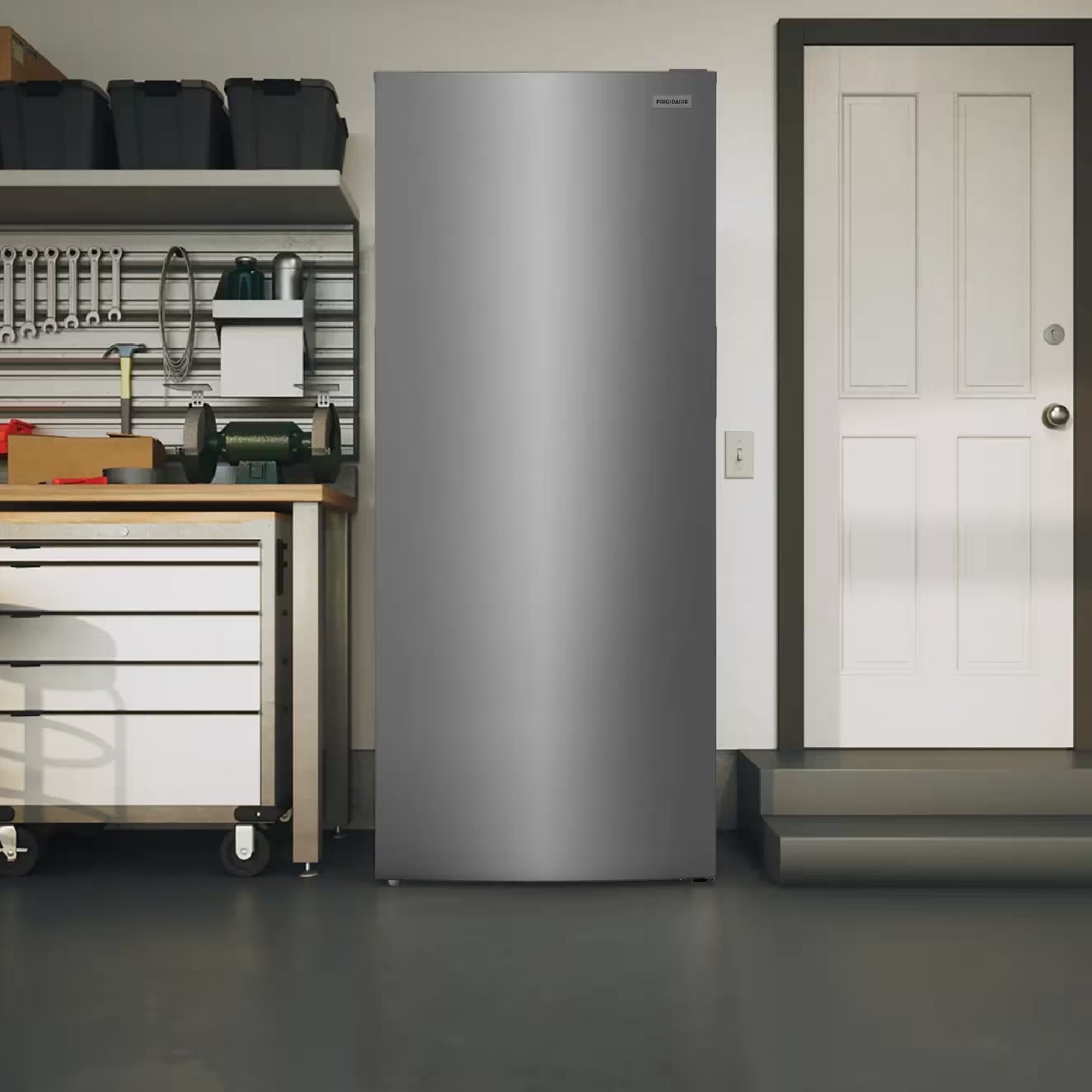 Frigidaire FFUE1326AV 13 Cu. Ft. Upright Freezer Stainless Steel