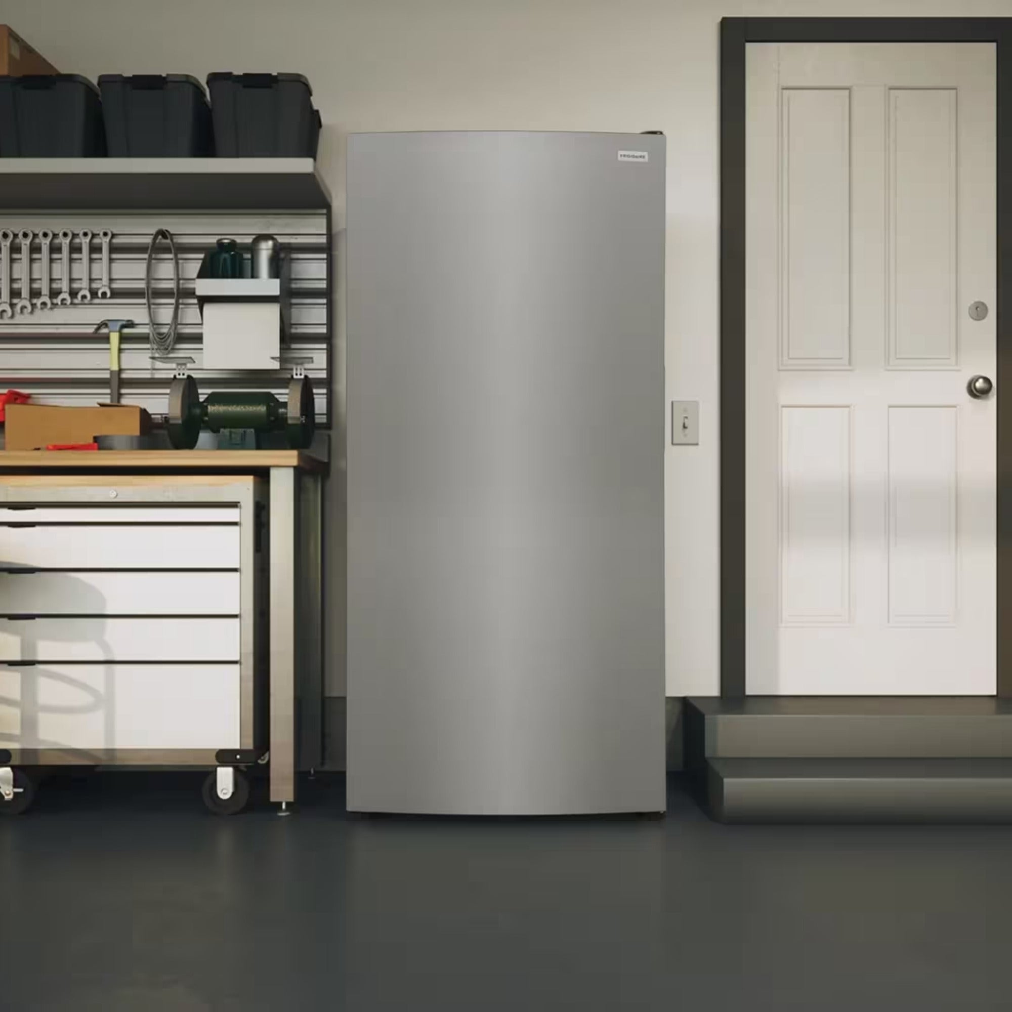 Frigidaire FFUE2022AF 20 Cu. Ft. Upright Freezer Stainless Steel