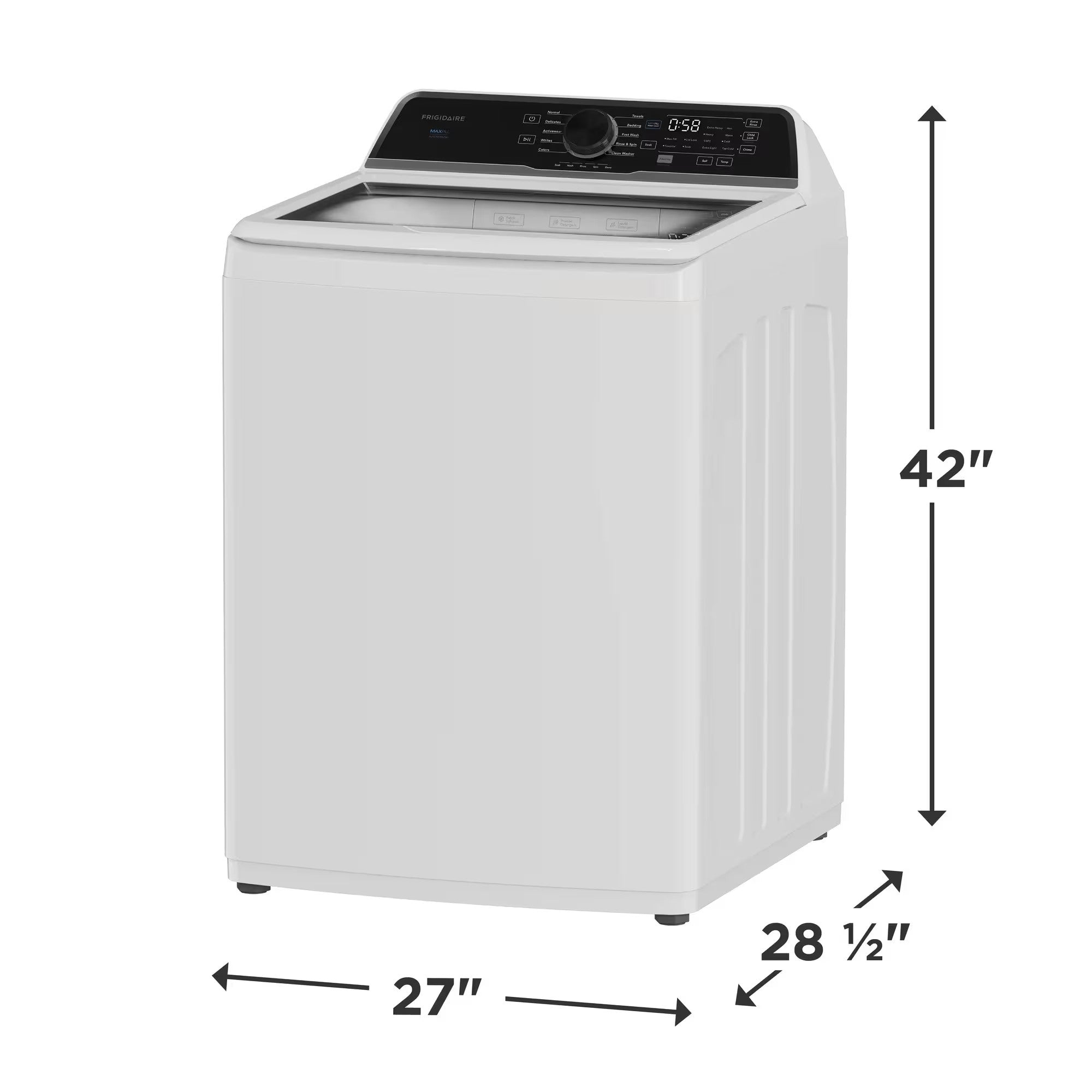 Frigidaire FLVW7523BW 5.1 Cu. Ft. I.E.C. Top Load Washer White
