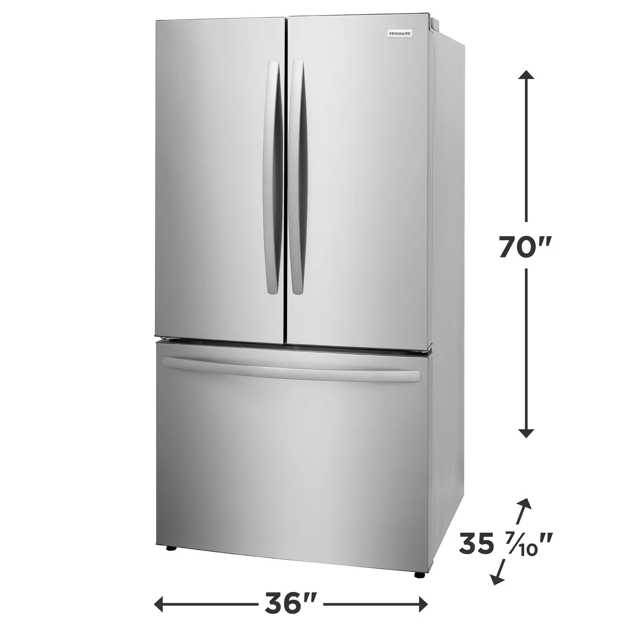 Frigidaire FRFN2813AF 36" 29 Cu. Ft. Standard-Depth French Door Refrigerator Smudge-Proof® Stainless Steel