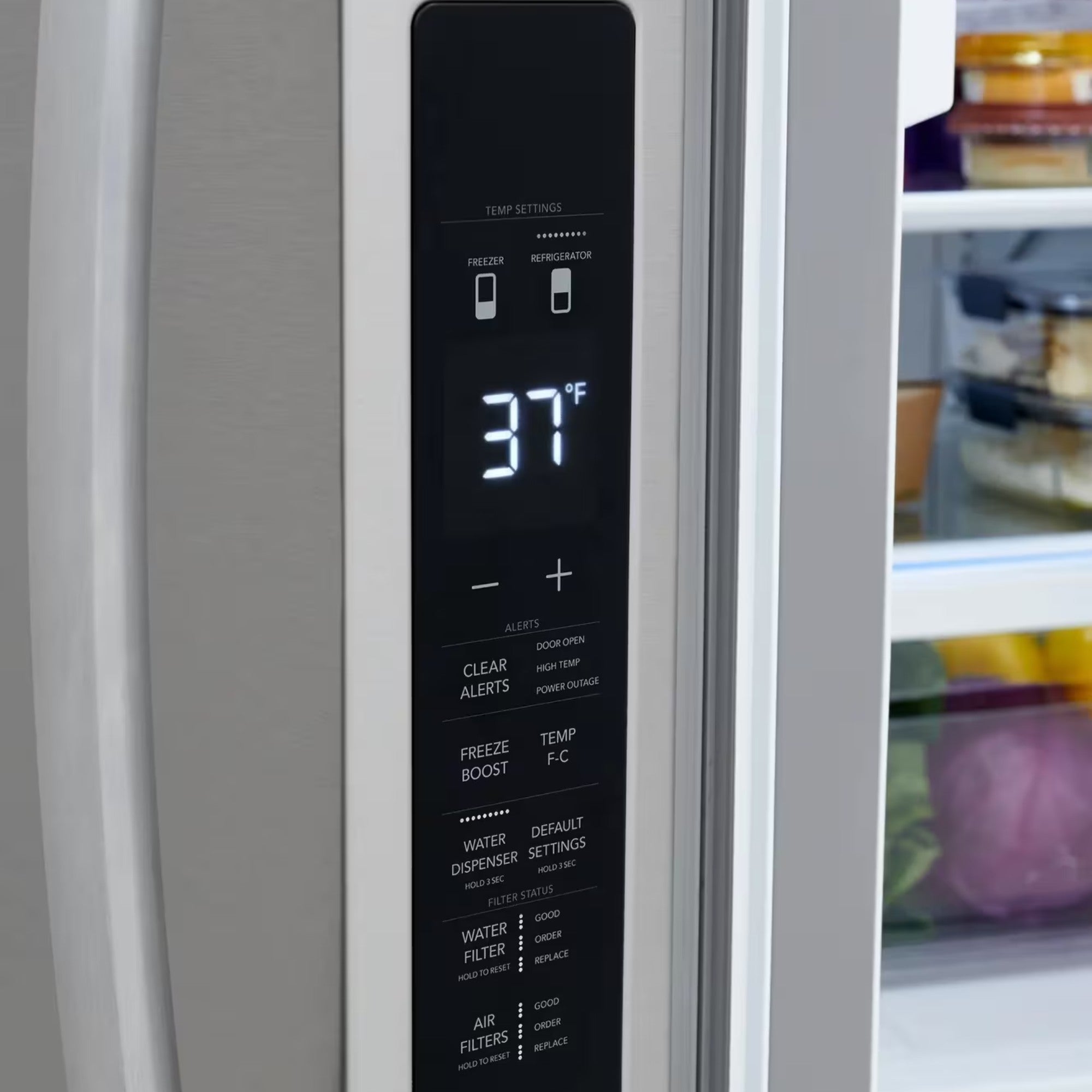 Frigidaire FRFN2813AF 36" 29 Cu. Ft. Standard-Depth French Door Refrigerator Smudge-Proof® Stainless Steel