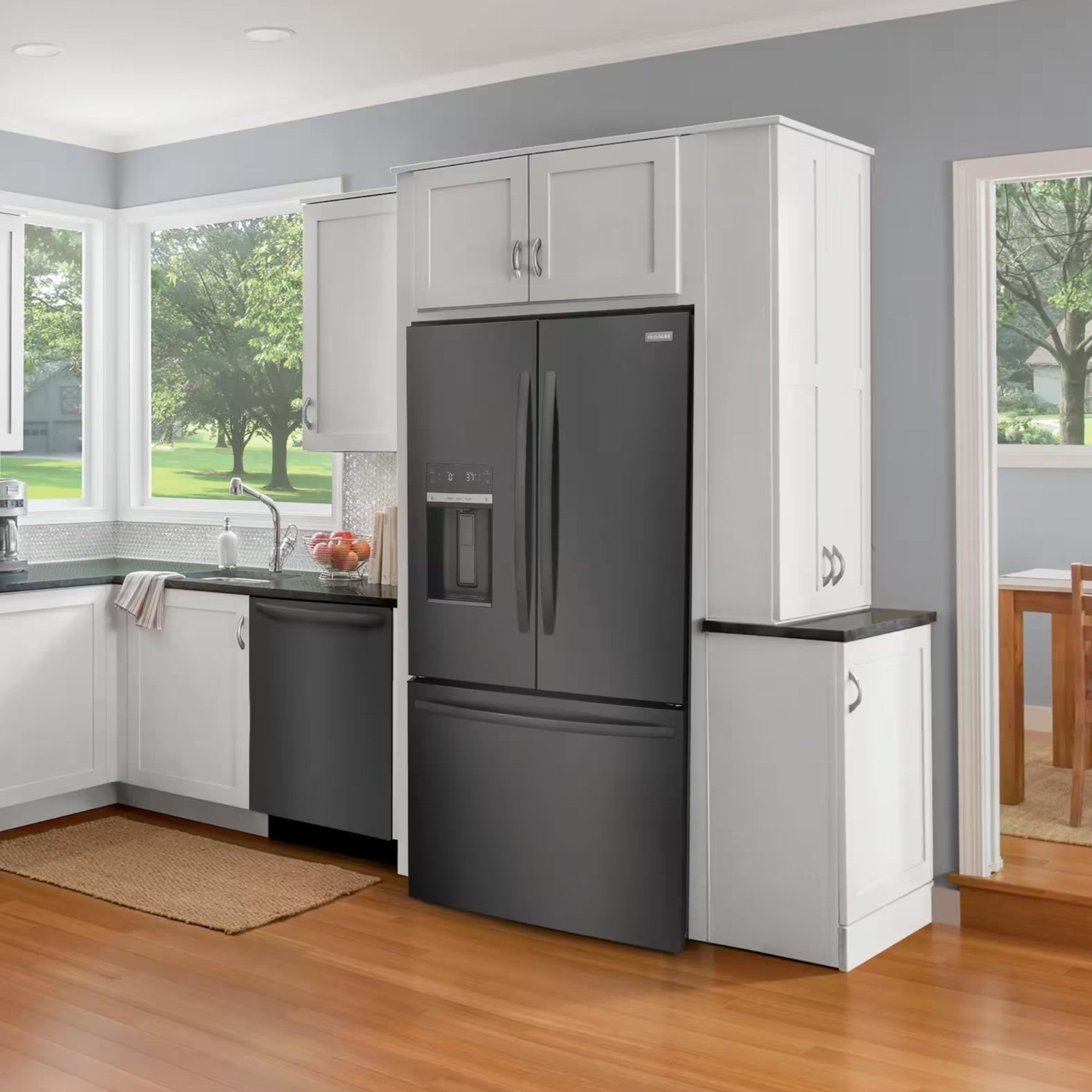 Frigidaire FRFS2823AD 36" 28 Cu. Ft. Standard-Depth French Door Refrigerator Black Stainless Steel