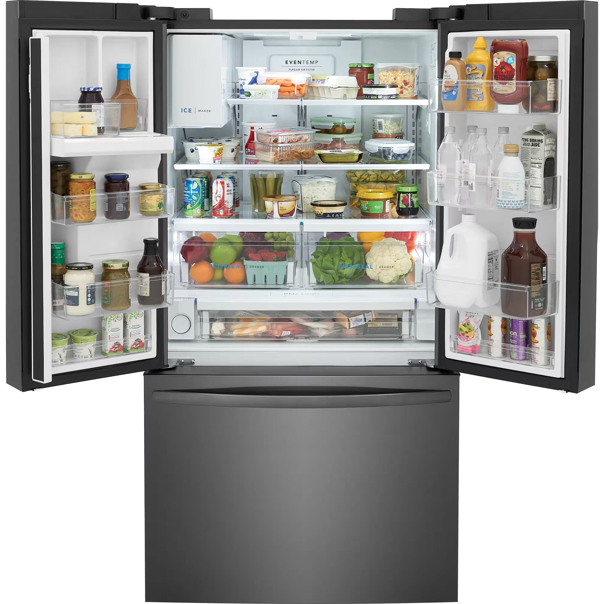 Frigidaire FRFS2823AD 36" 28 Cu. Ft. Standard-Depth French Door Refrigerator Black Stainless Steel
