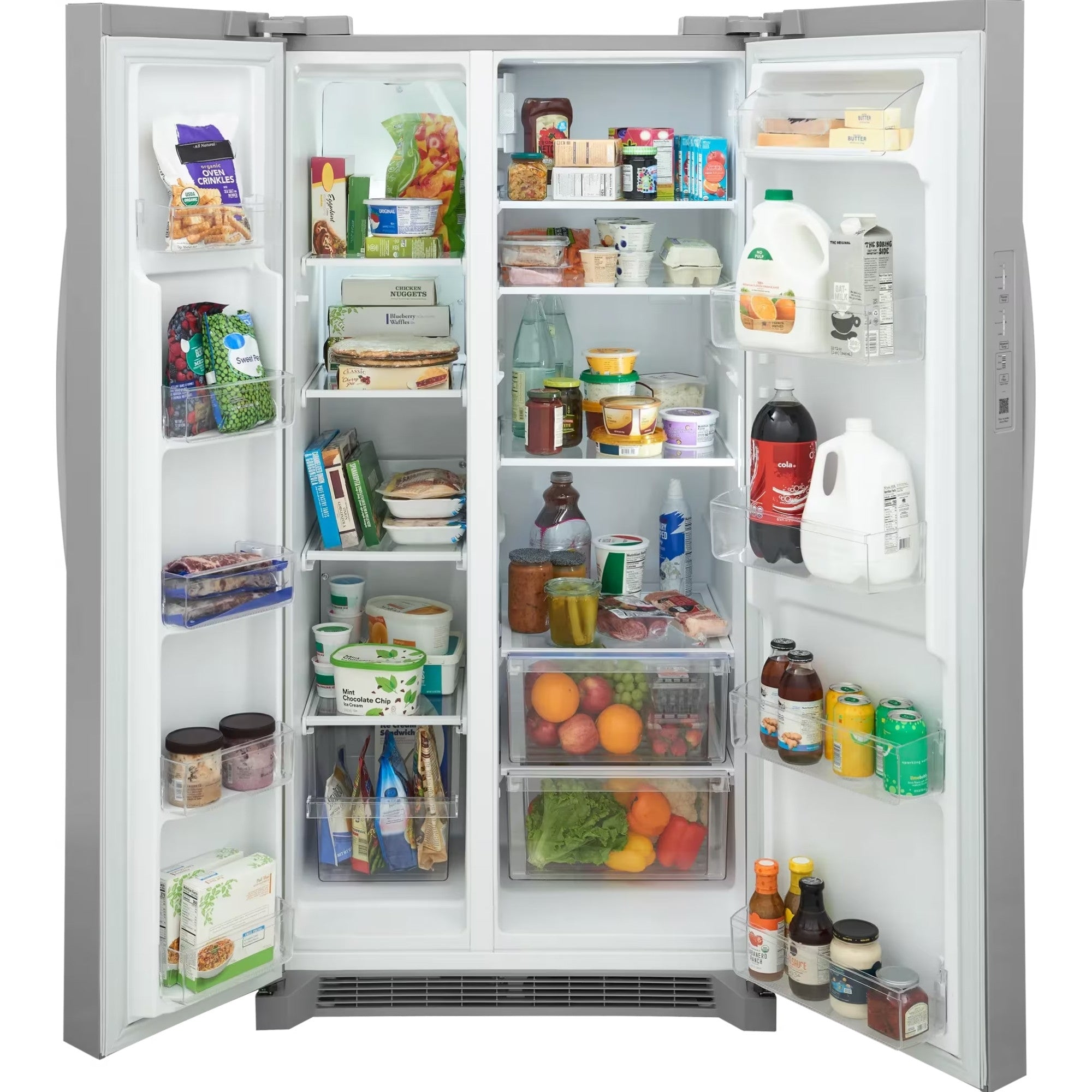 Frigidaire FRSN2610AF 36" 26 Cu. Ft. Standard-Depth Side-by-Side Refrigerator Stainless Steel
