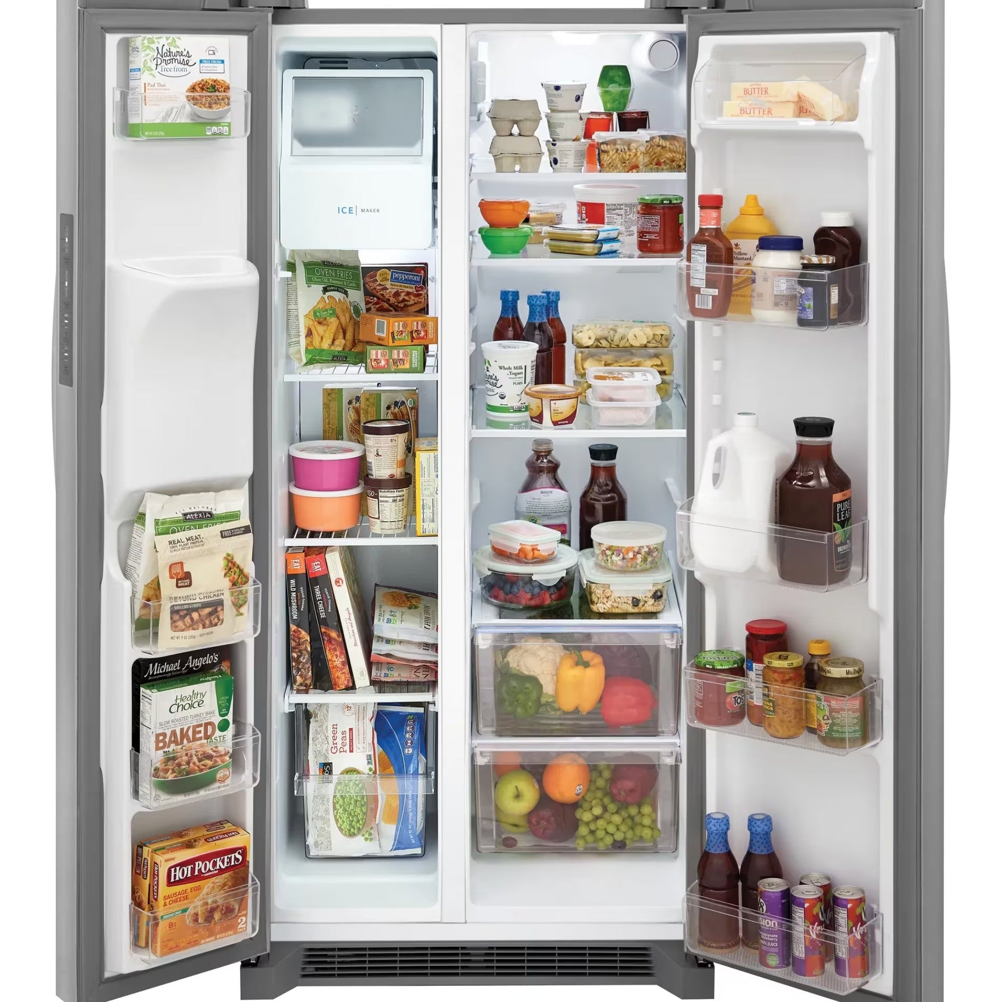 Frigidaire FRSS2323AS 33" 22 Cu. Ft. Standard Depth Side-by-Side Refrigerator Stainless Steel