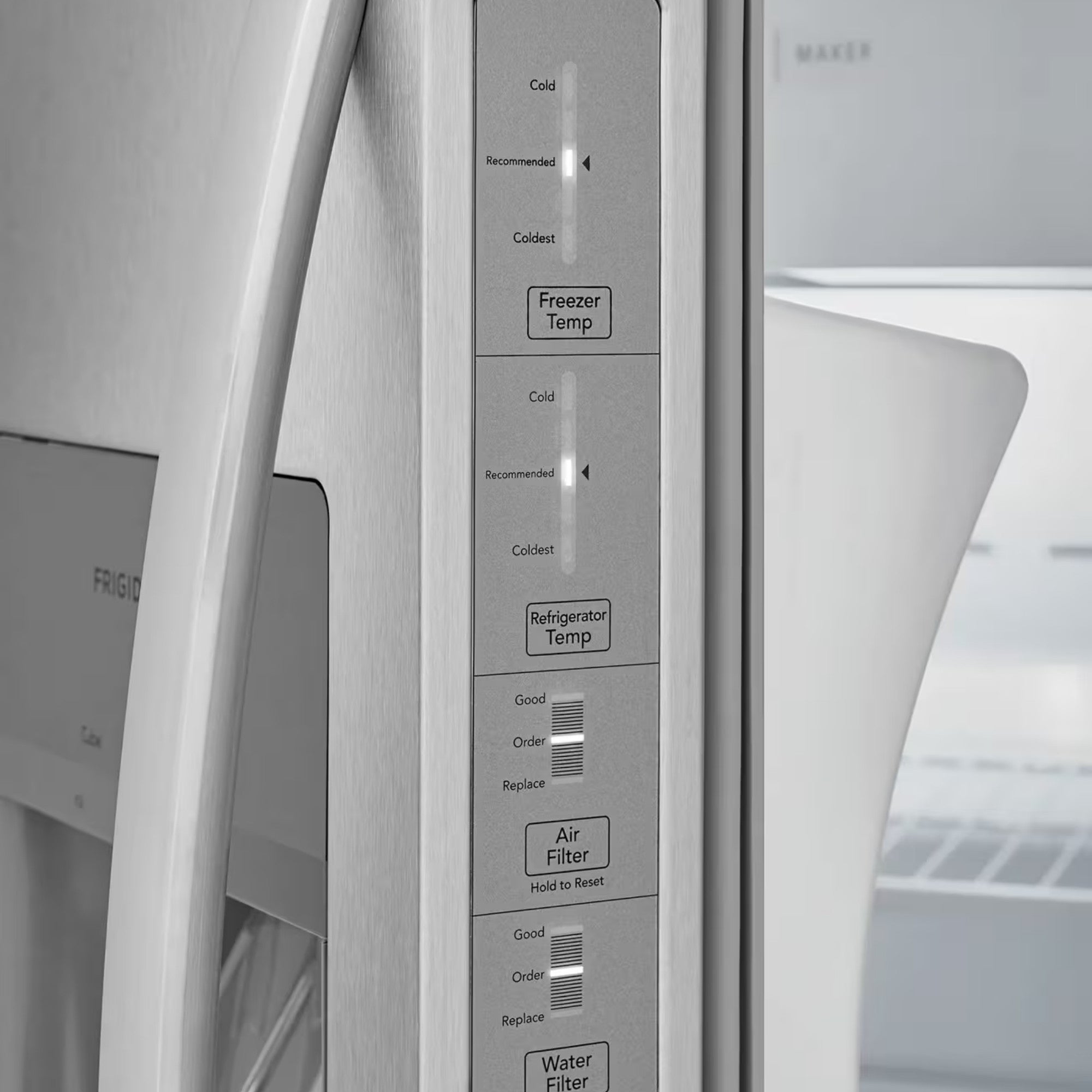 Frigidaire FRSS2323AS 33" 22 Cu. Ft. Standard Depth Side-by-Side Refrigerator Stainless Steel
