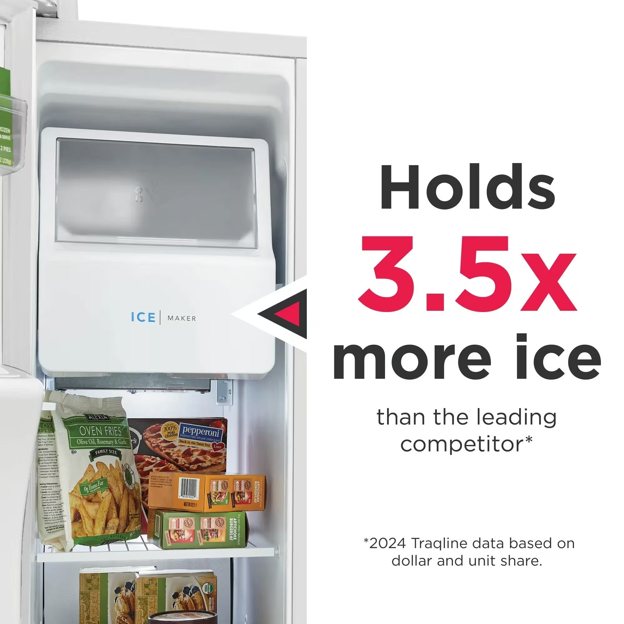 Frigidaire FRSS2623AS 36" 26 Cu. Ft.  Standard Depth Side-by-Side Refrigerator Stainless Steel