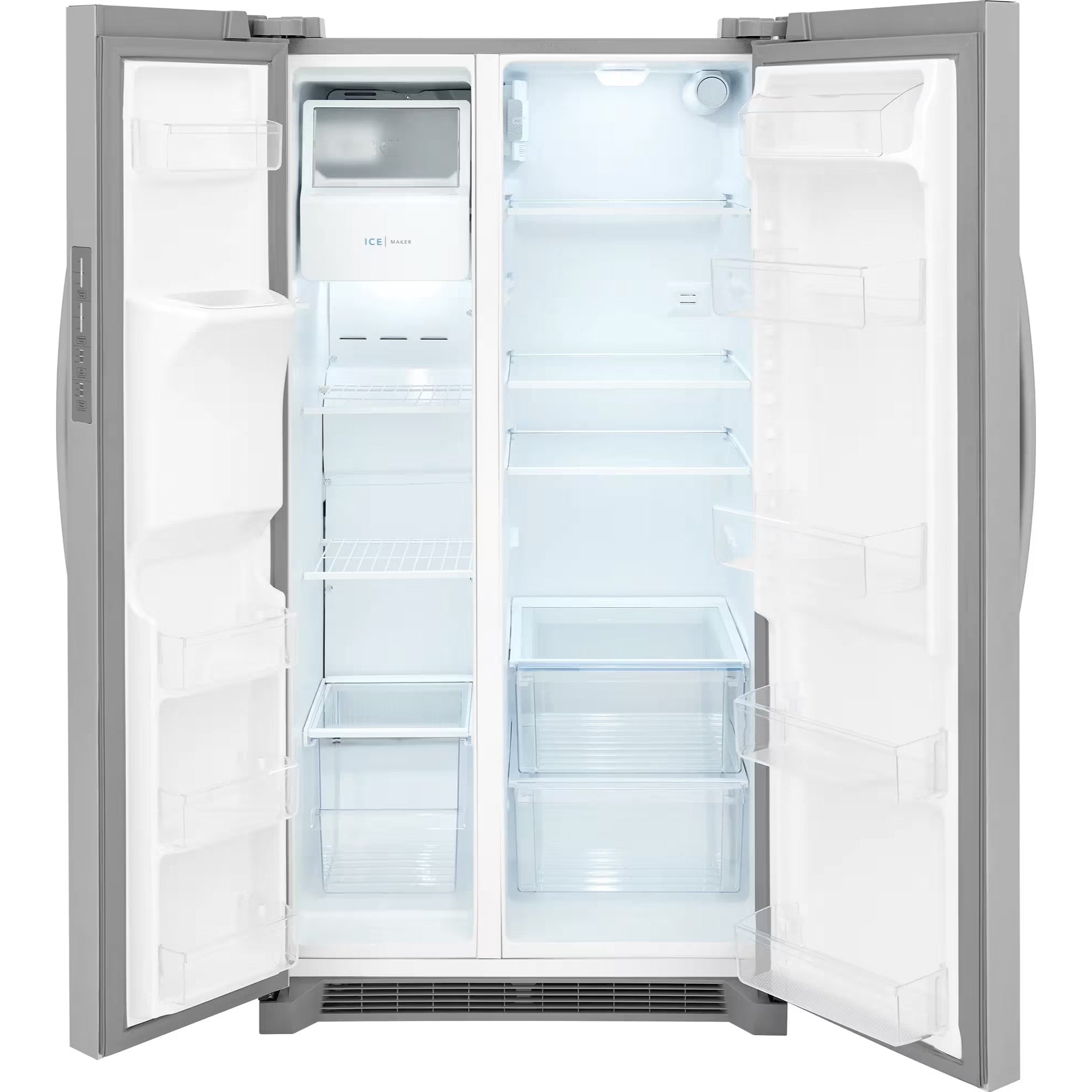 Frigidaire FRSS2623AS 36" 26 Cu. Ft.  Standard Depth Side-by-Side Refrigerator Stainless Steel