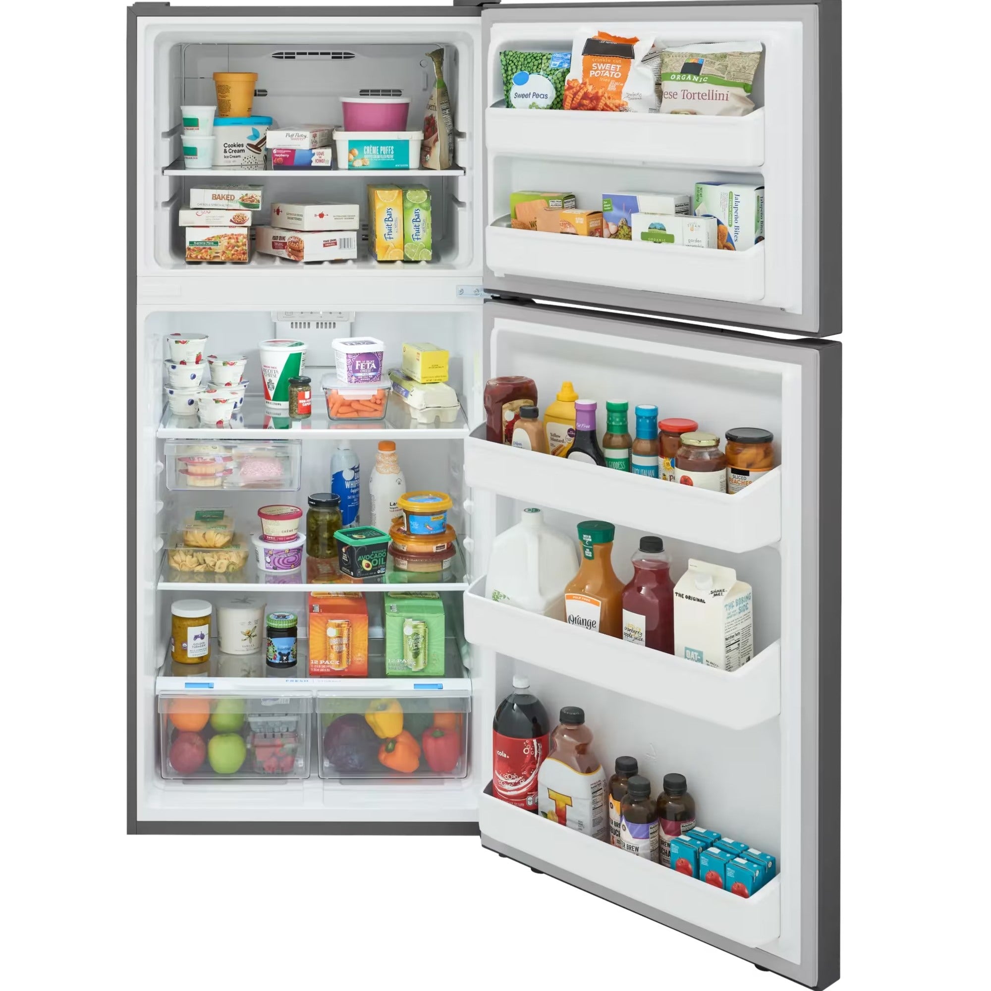 Frigidaire FRTE1835AS 30" 18 Cu. Ft. Top Freezer Refrigerator Stainless Steel