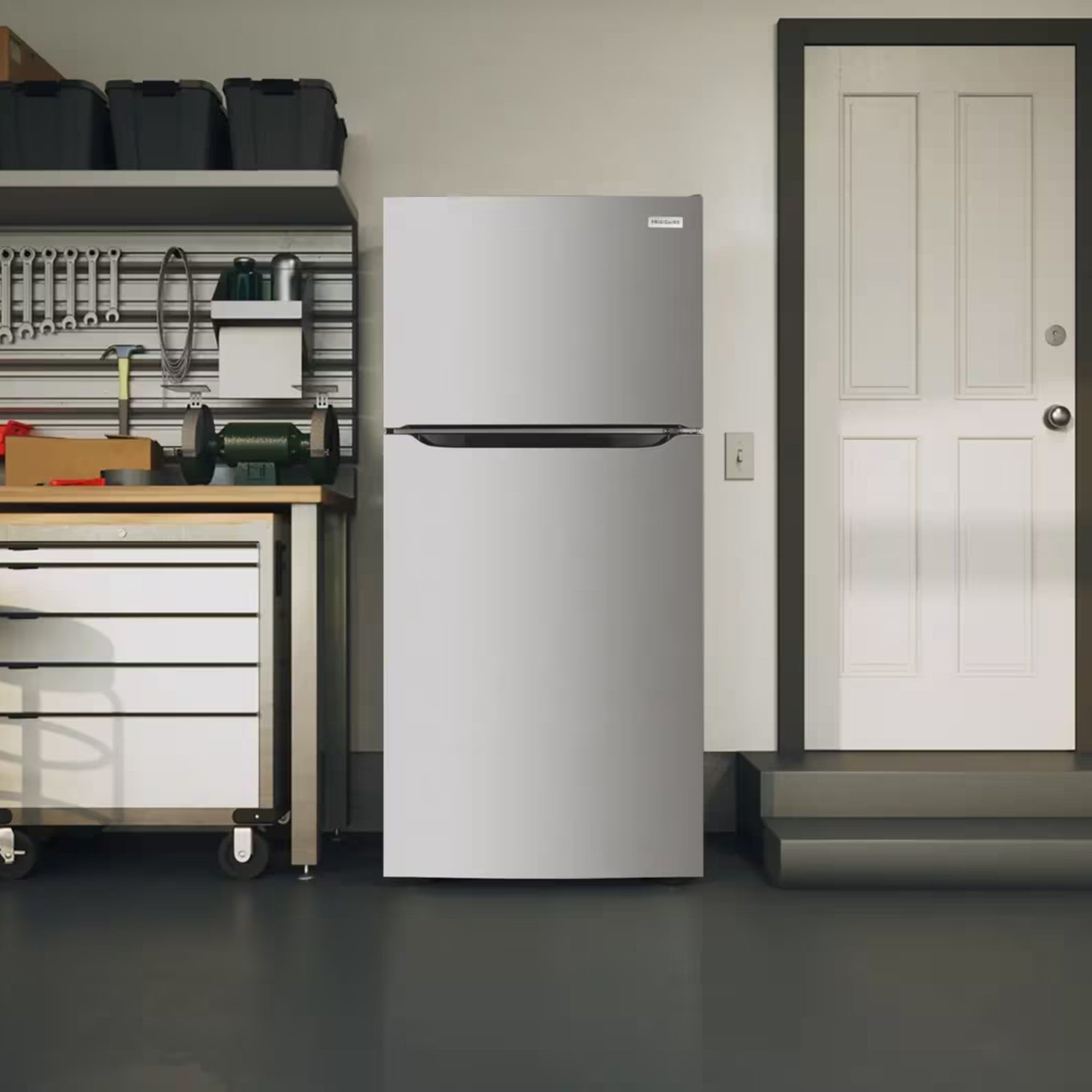 Frigidaire FRTE1835AS 30" 18 Cu. Ft. Top Freezer Refrigerator Stainless Steel