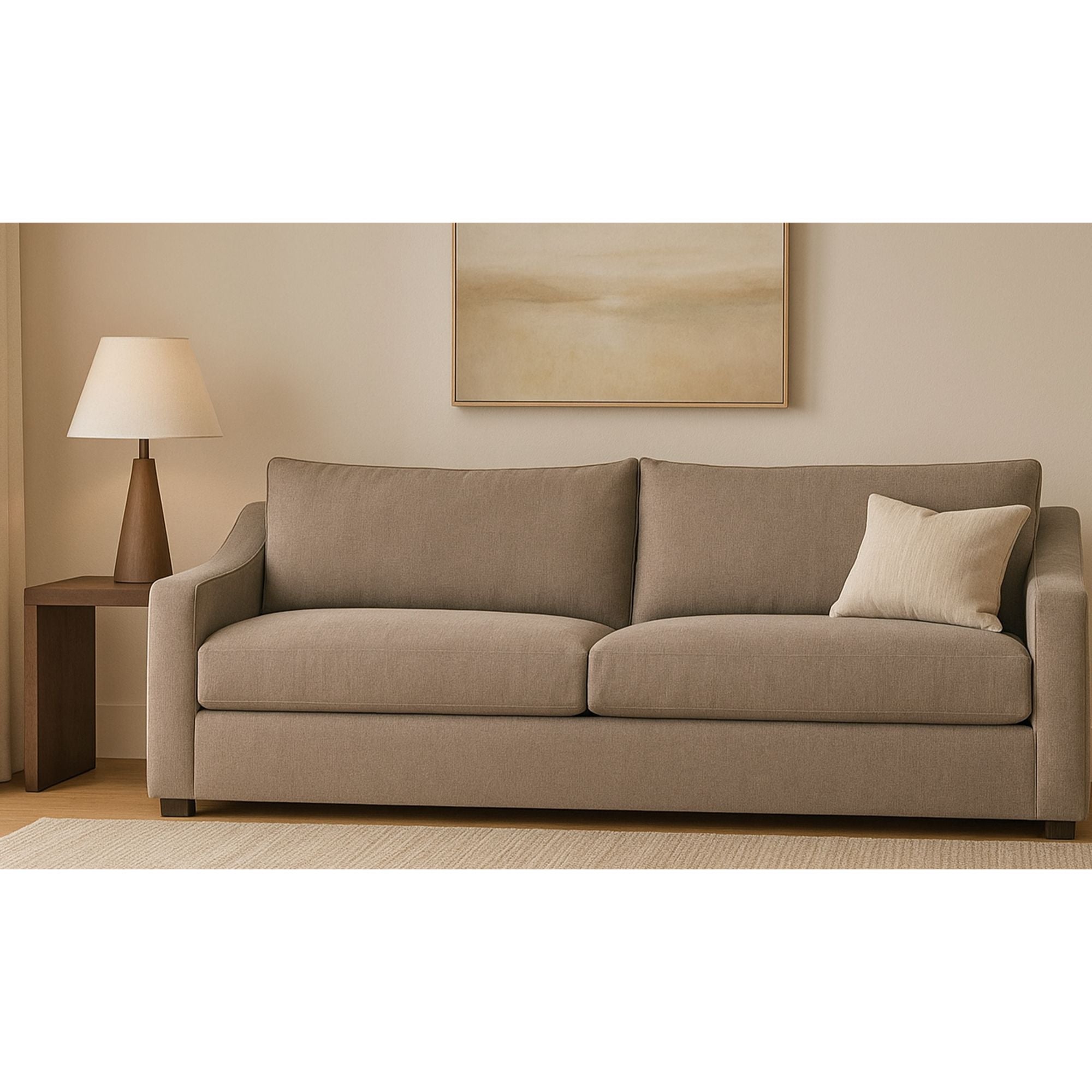 Moe's Home Farrow Collection Sofa Taupe | CastleUp Experience Centre Online Furniture