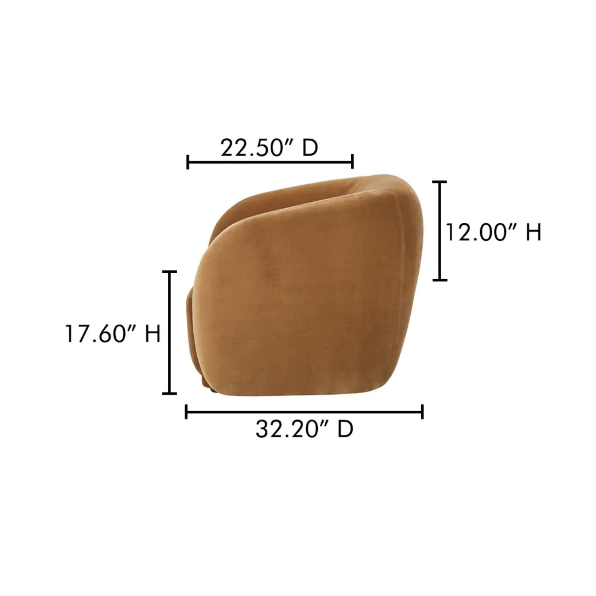 Moe's Home Faye Collection Accent Chair Tan Faux Mohair | CastleUp Experience Centre Online Furniture