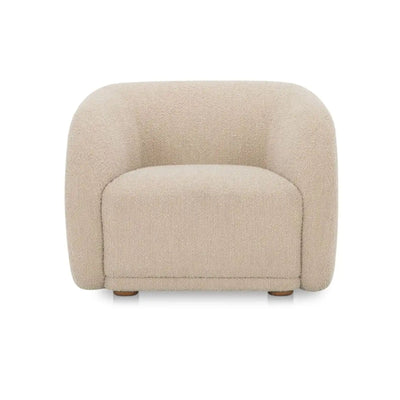 Moe's Home Faye Collection Accent Chair Beige Boucle | CastleUp Experience Centre Online Furniture