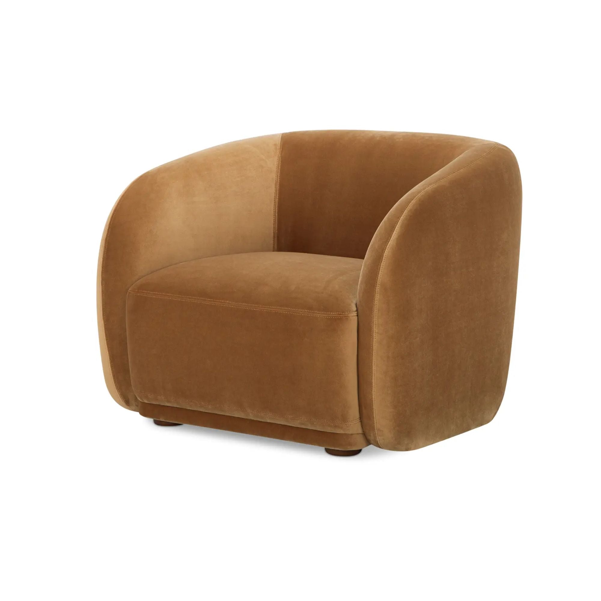 Moe's Home Faye Collection Accent Chair Tan Faux Mohair | CastleUp Experience Centre Online Furniture