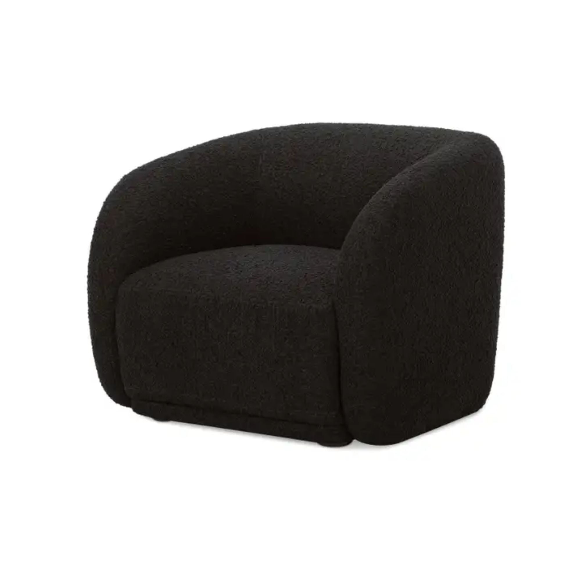 Moe's Home Faye Collection Accent Chair Black Boucle | CastleUp Experience Centre Online Furniture