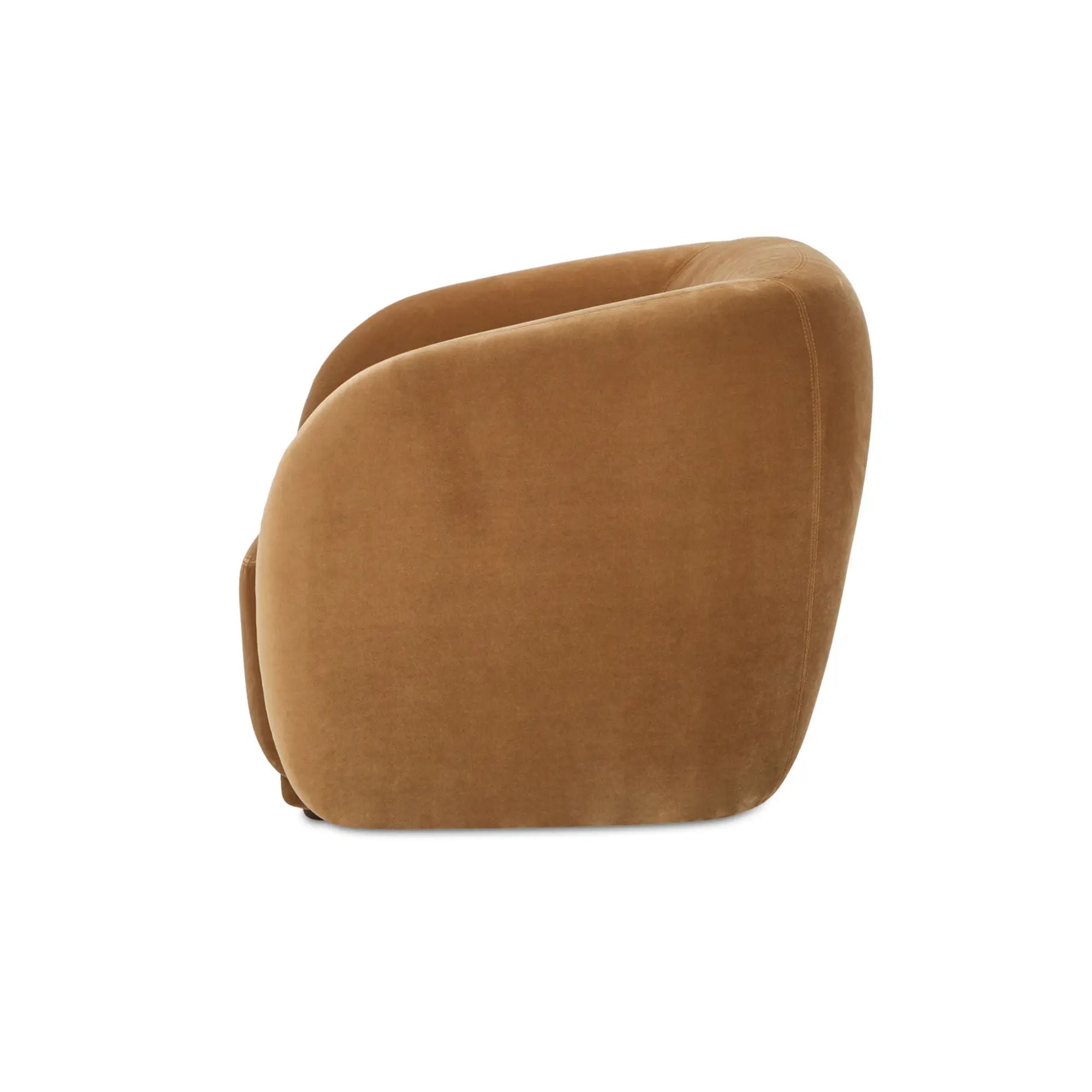 Moe's Home Faye Collection Accent Chair Tan Faux Mohair | CastleUp Experience Centre Online Furniture