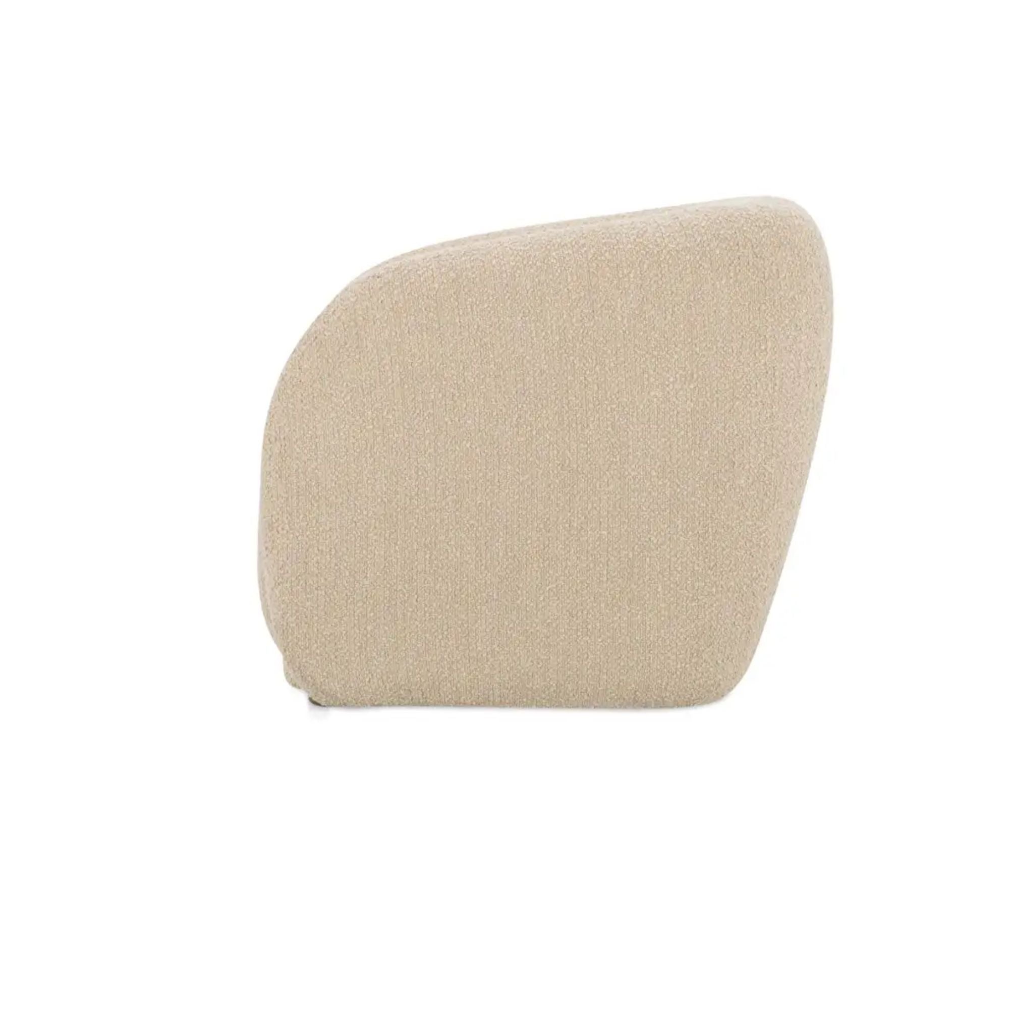 Moe's Home Faye Collection Accent Chair Beige Boucle | CastleUp Experience Centre Online Furniture