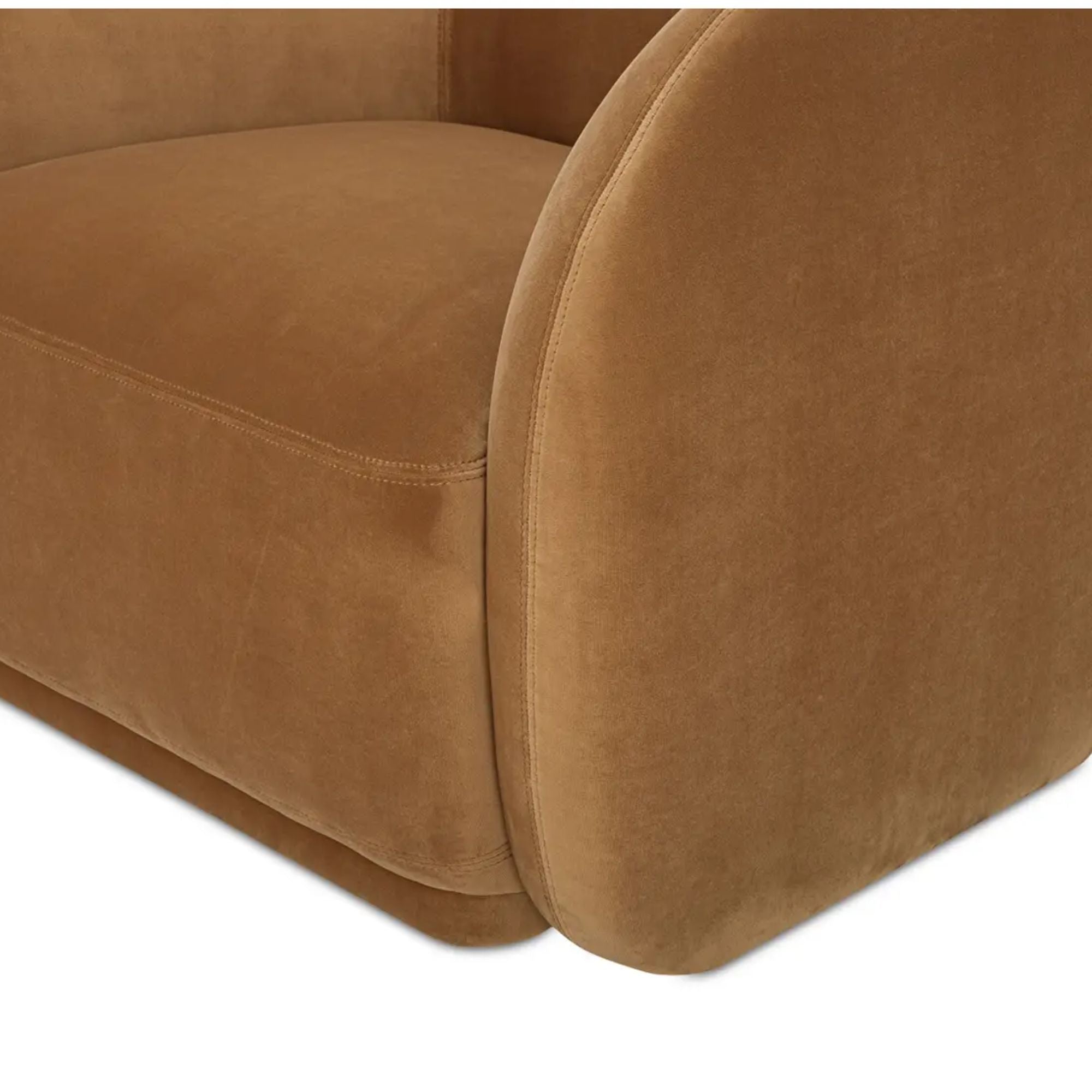 Moe's Home Faye Collection Accent Chair Tan Faux Mohair | CastleUp Experience Centre Online Furniture