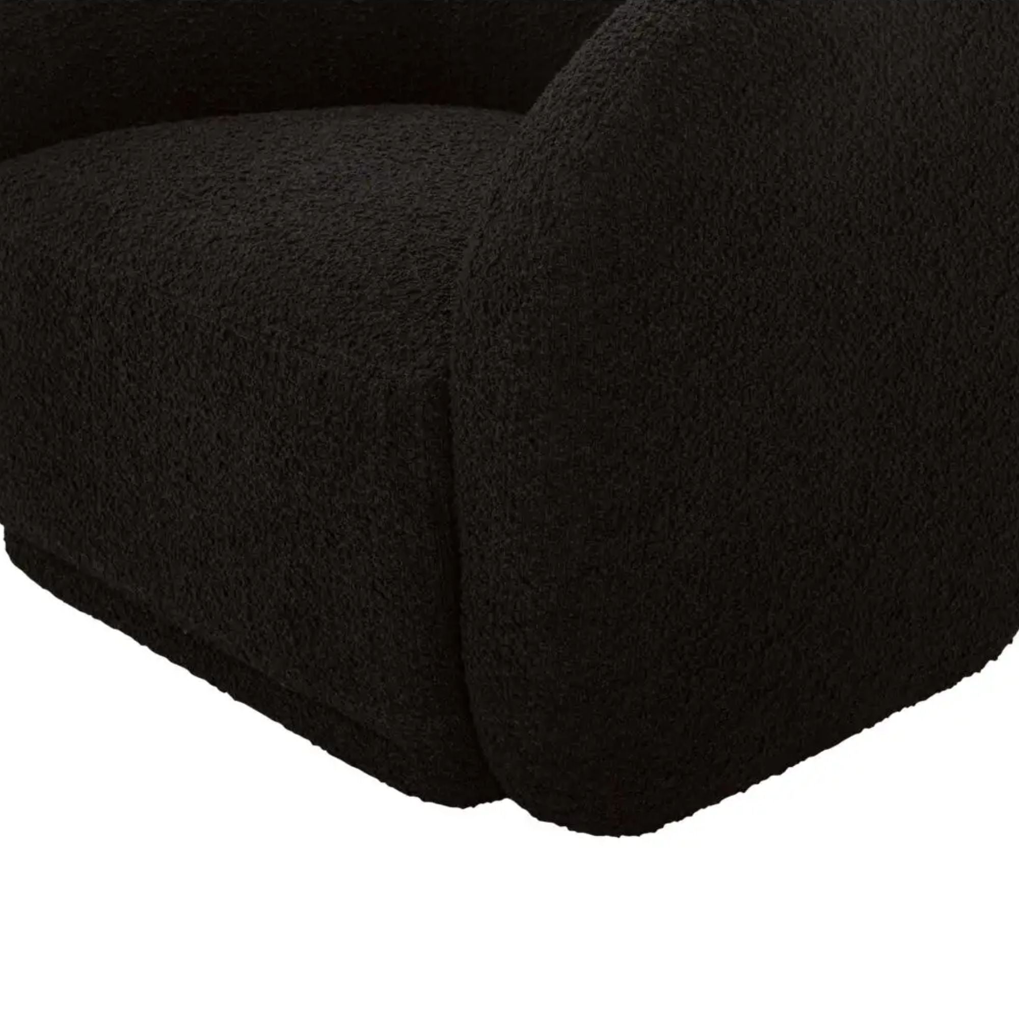 Moe's Home Faye Collection Accent Chair Black Boucle | CastleUp Experience Centre Online Furniture